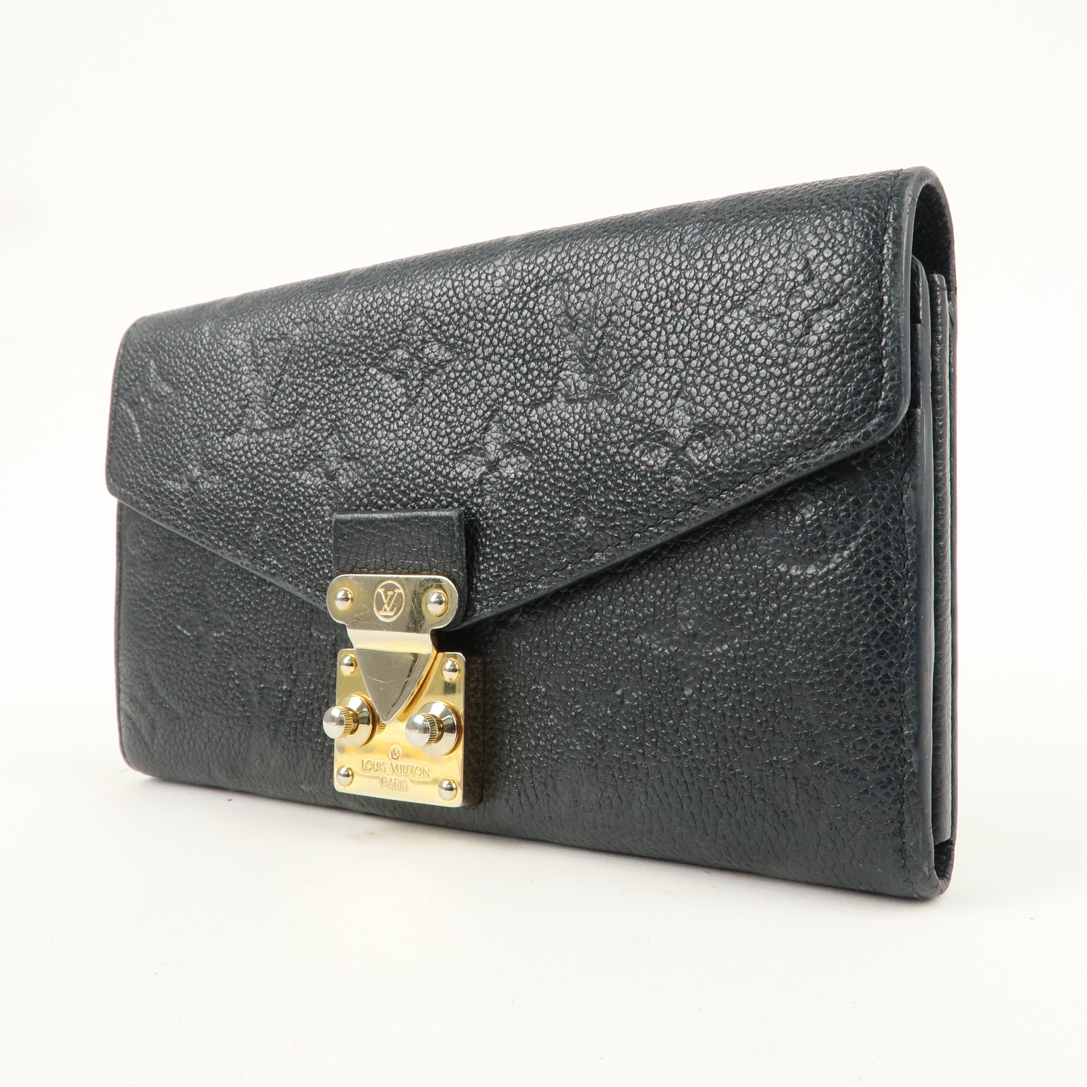 Louis Vuitton Monogram Empreinte Portefeuille Metis Noir M62458