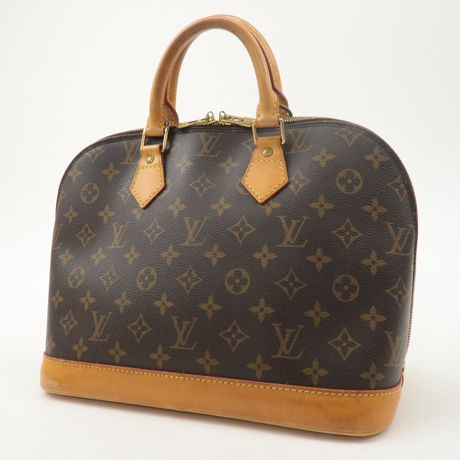 Louis Vuitton Monogram Alma Hand Bag Brown M51130