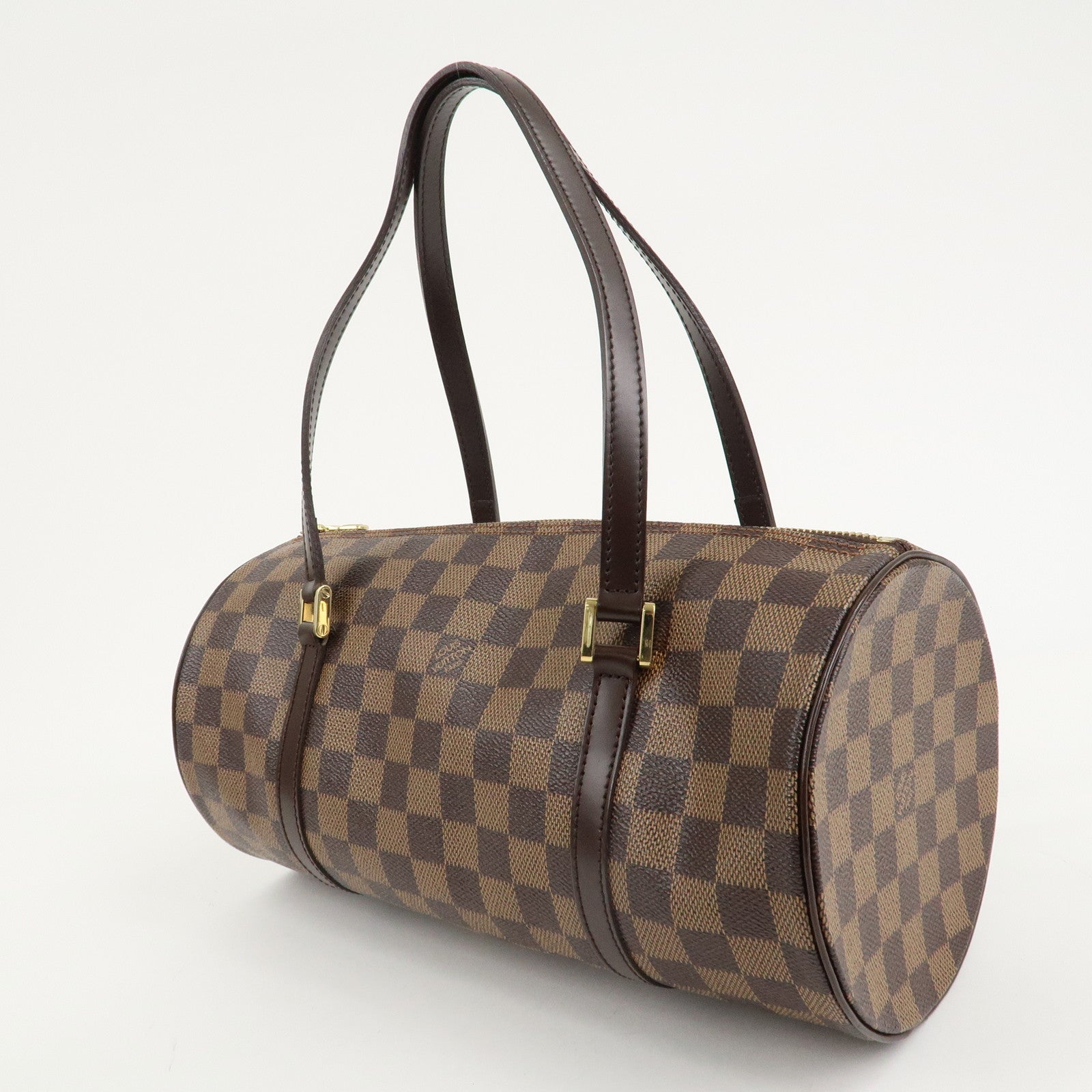 Louis Vuitton Damier Ebene Papillon30 Hand Bag N51303 Brown Used