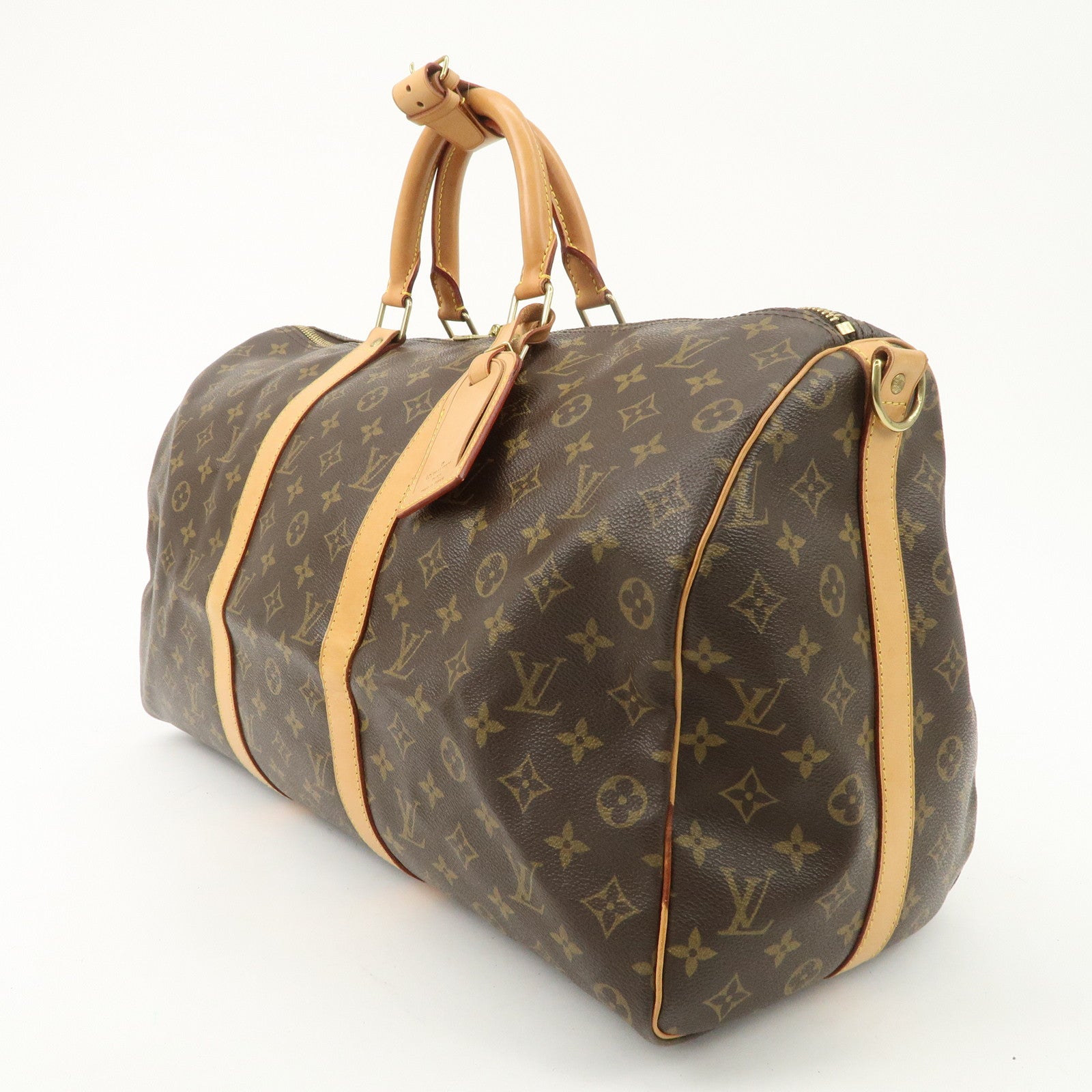 Louis Vuitton Monogram Keep All Bandouliere 50 Boston Bag M41416 Used