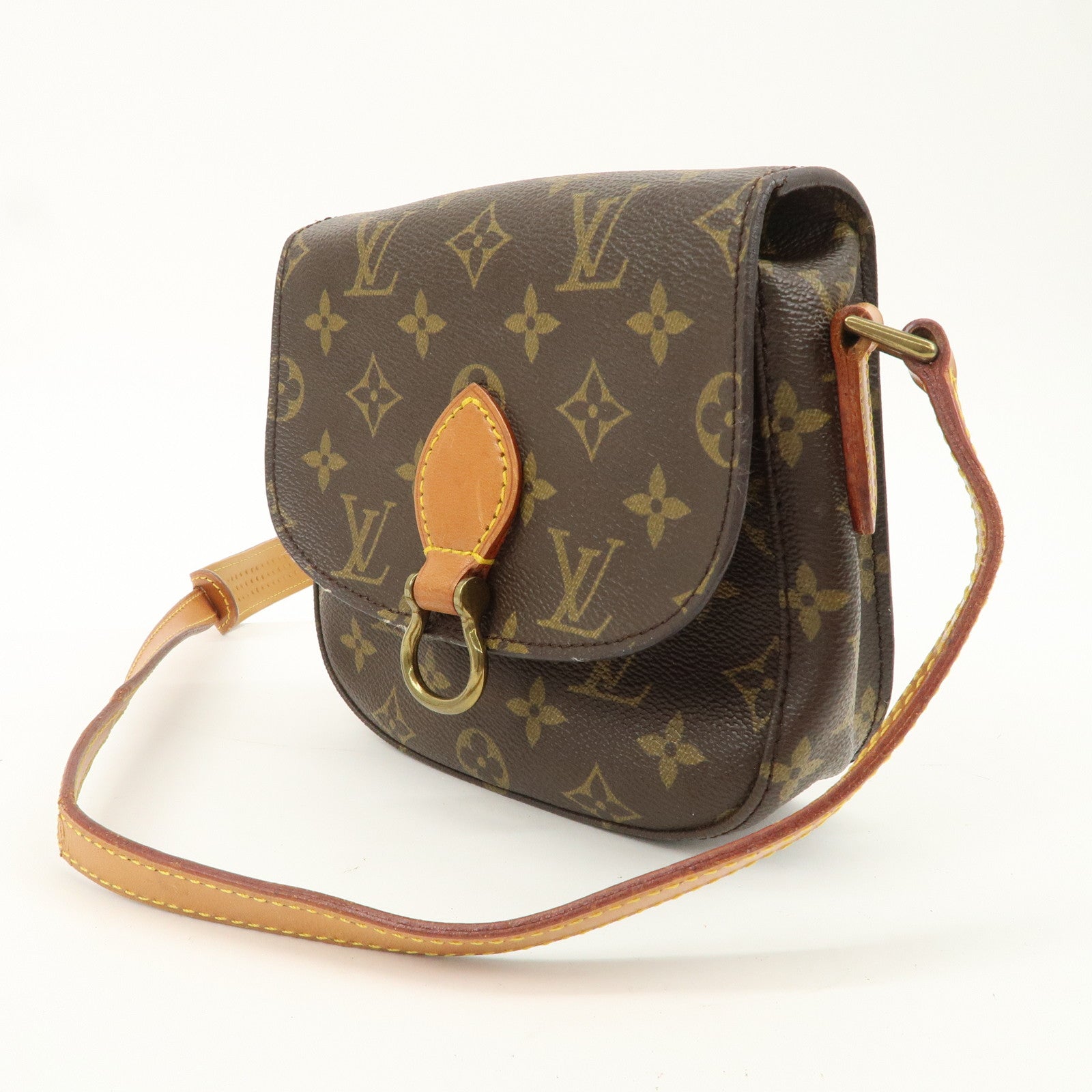 Louis Vuitton Monogram Saint Cloud PM Shoulder Bag Brown M51242