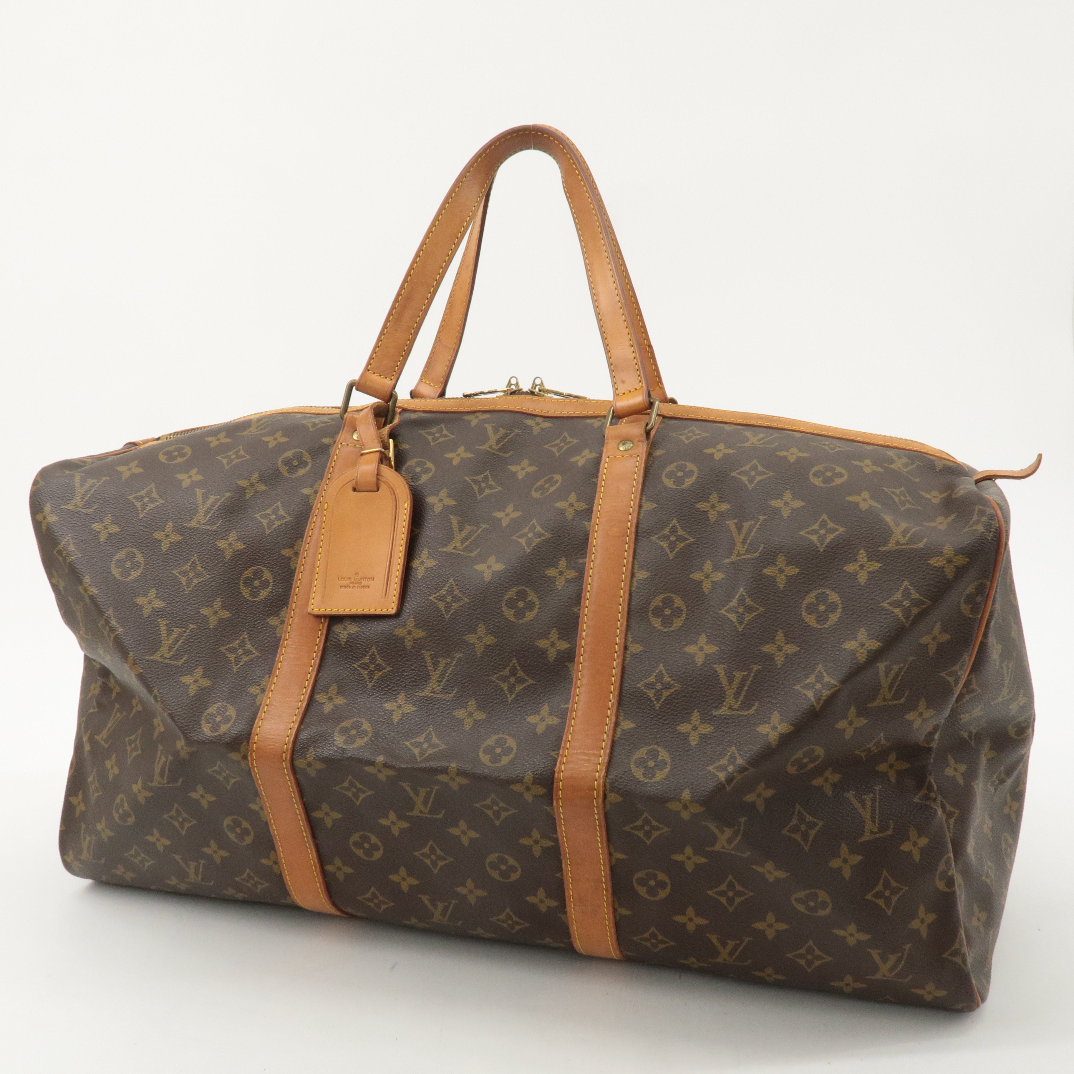 Louis Vuitton Monogram Sac Souple 55 Boston Bag Brown M41622