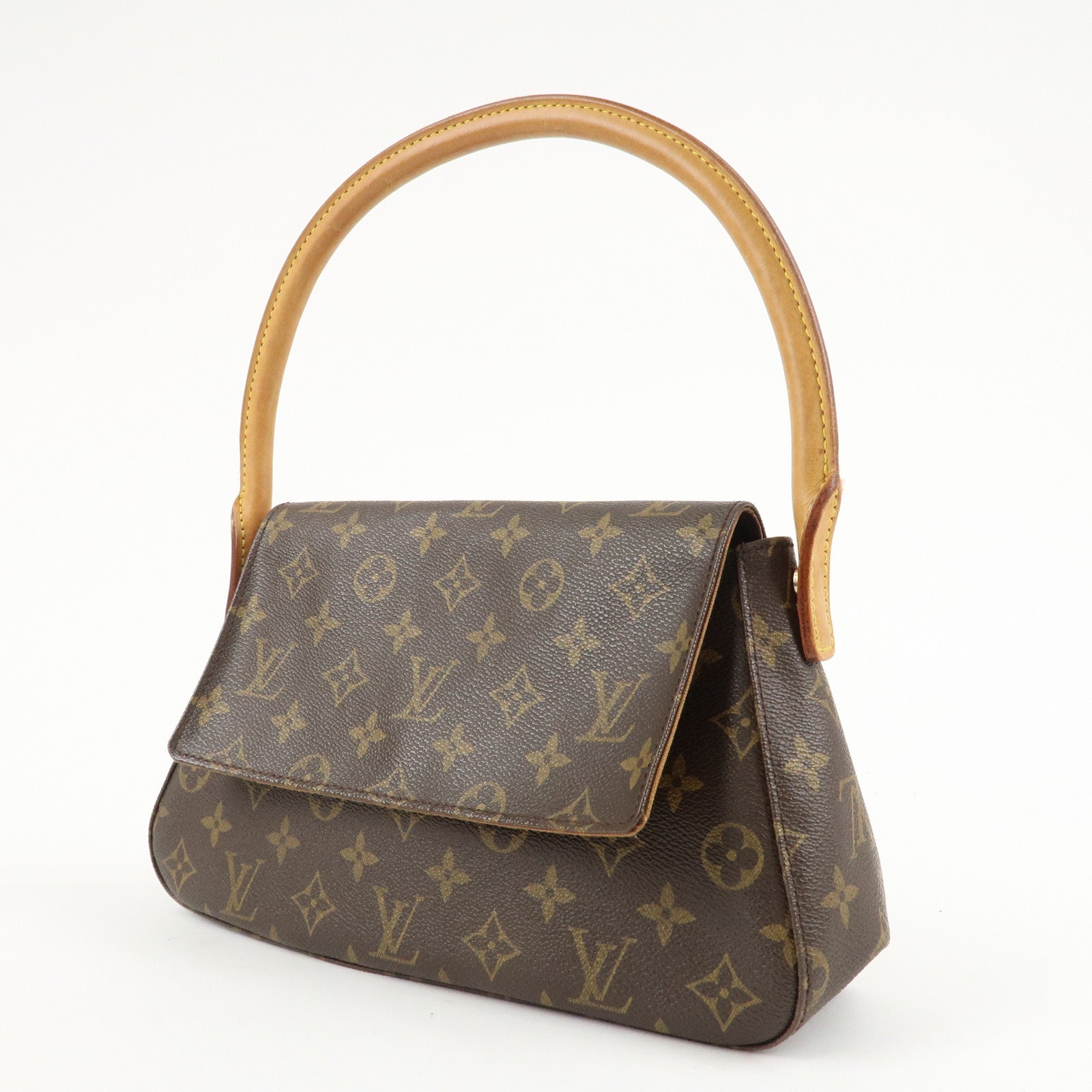 Louis Vuitton Monogram Mini Looping Shoulder Bag Hand Bag M51147 Used