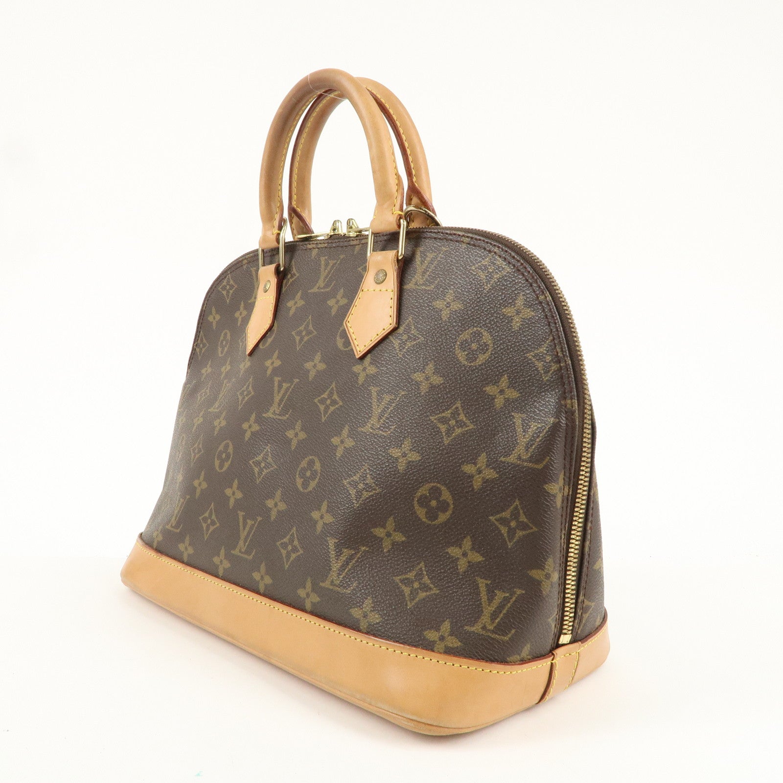 Louis Vuitton Monogram Alma Hand Bag Brown M51130