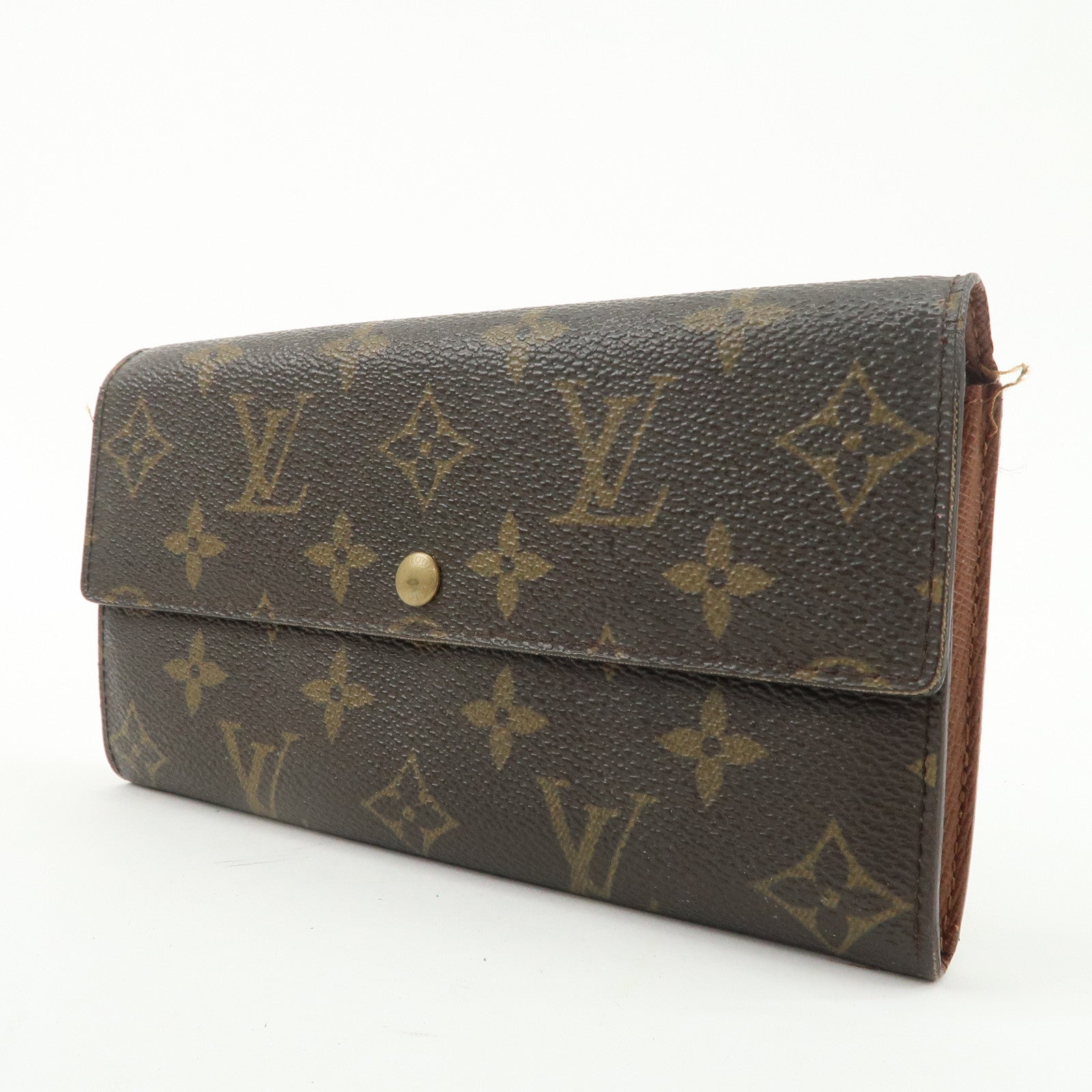 Louis Vuitton Set of 2 Monogram Long Wallet Brown M61725 Used