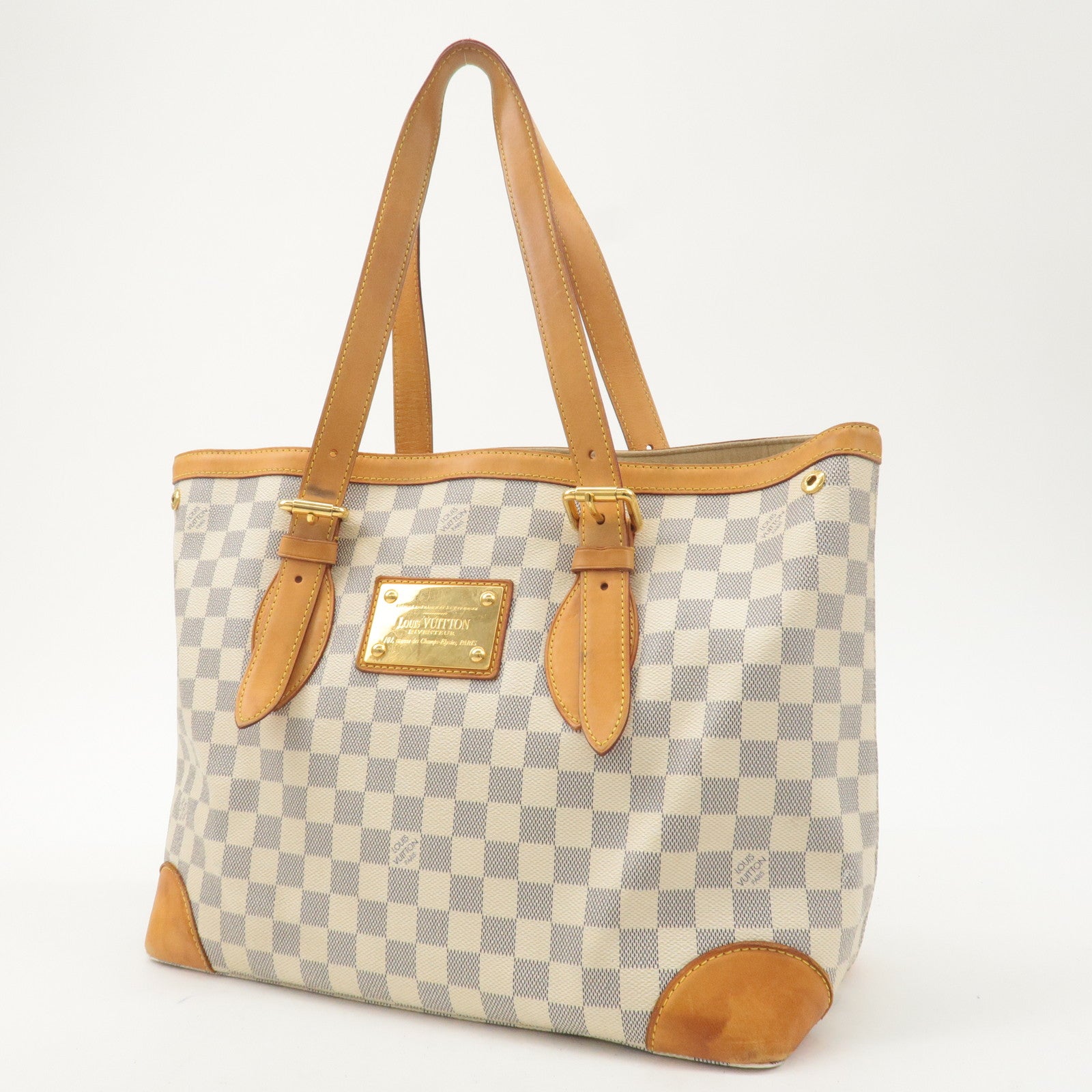 Louis Vuitton Damier Azur Hampstead MM Tote Bag N51206