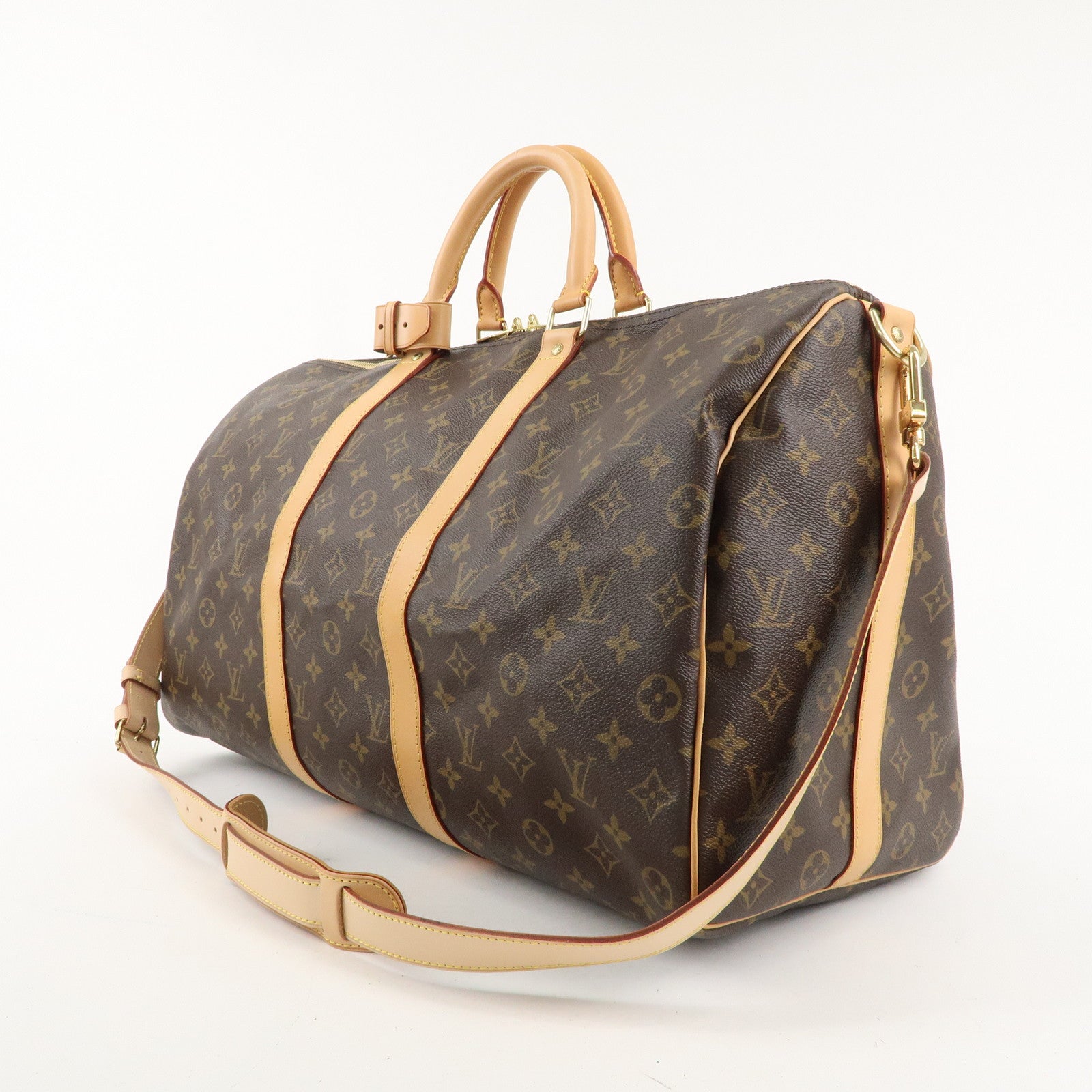 Louis Vuitton Monogram Keep All Bandoulier 50 Boston Bag M41416