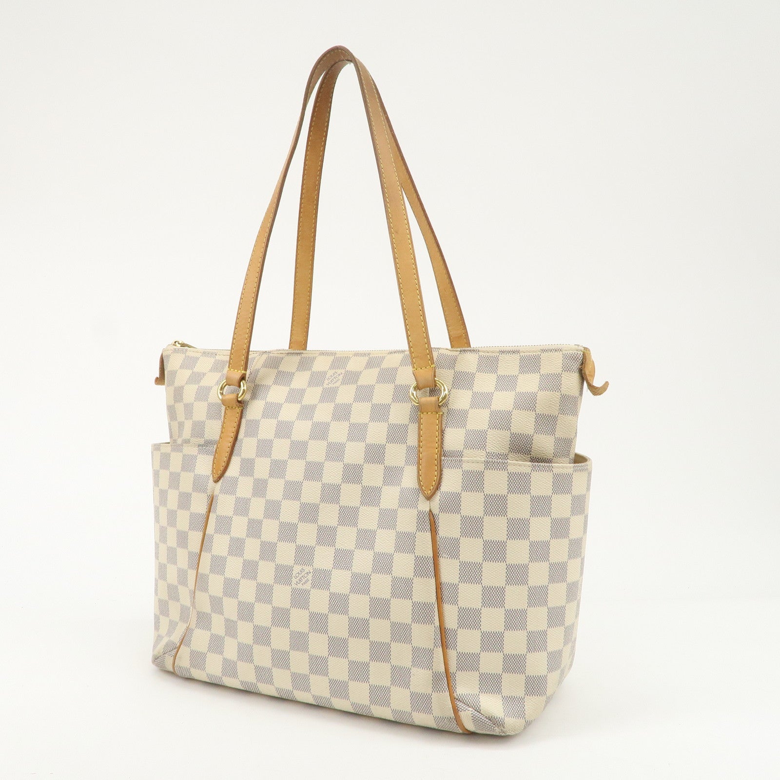 Louis Vuitton Damier Azur Totally MM Tote Bag N51262 Used