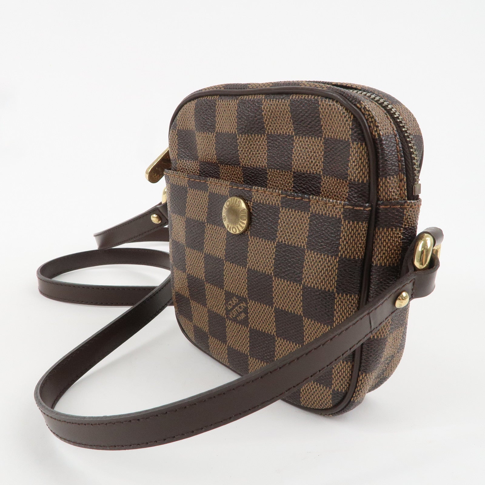 Louis Vuitton Damier Rift Shoulder Bag Brown N60009