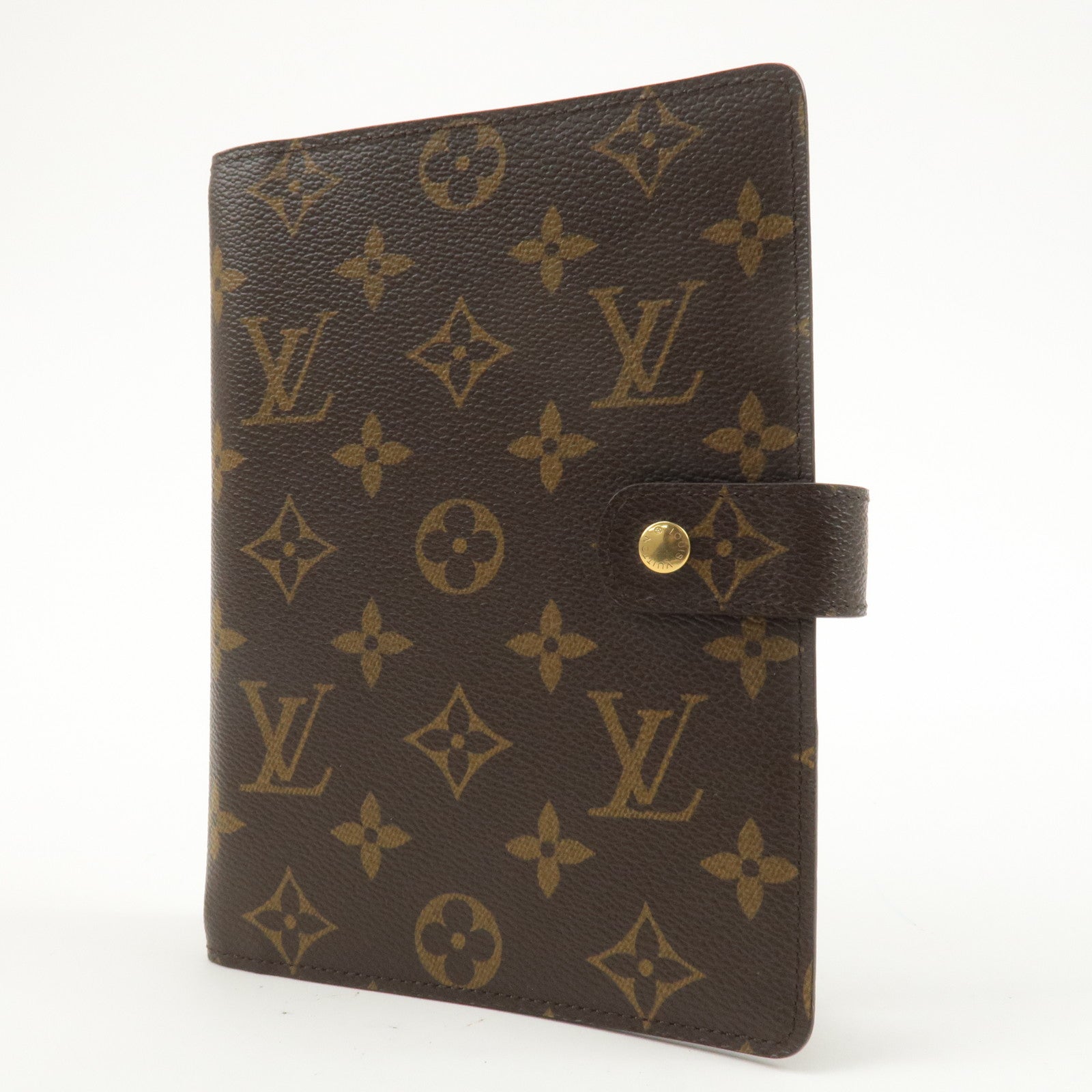 Louis Vuitton Monogram Agenda MM Planner Cover Brown R20105