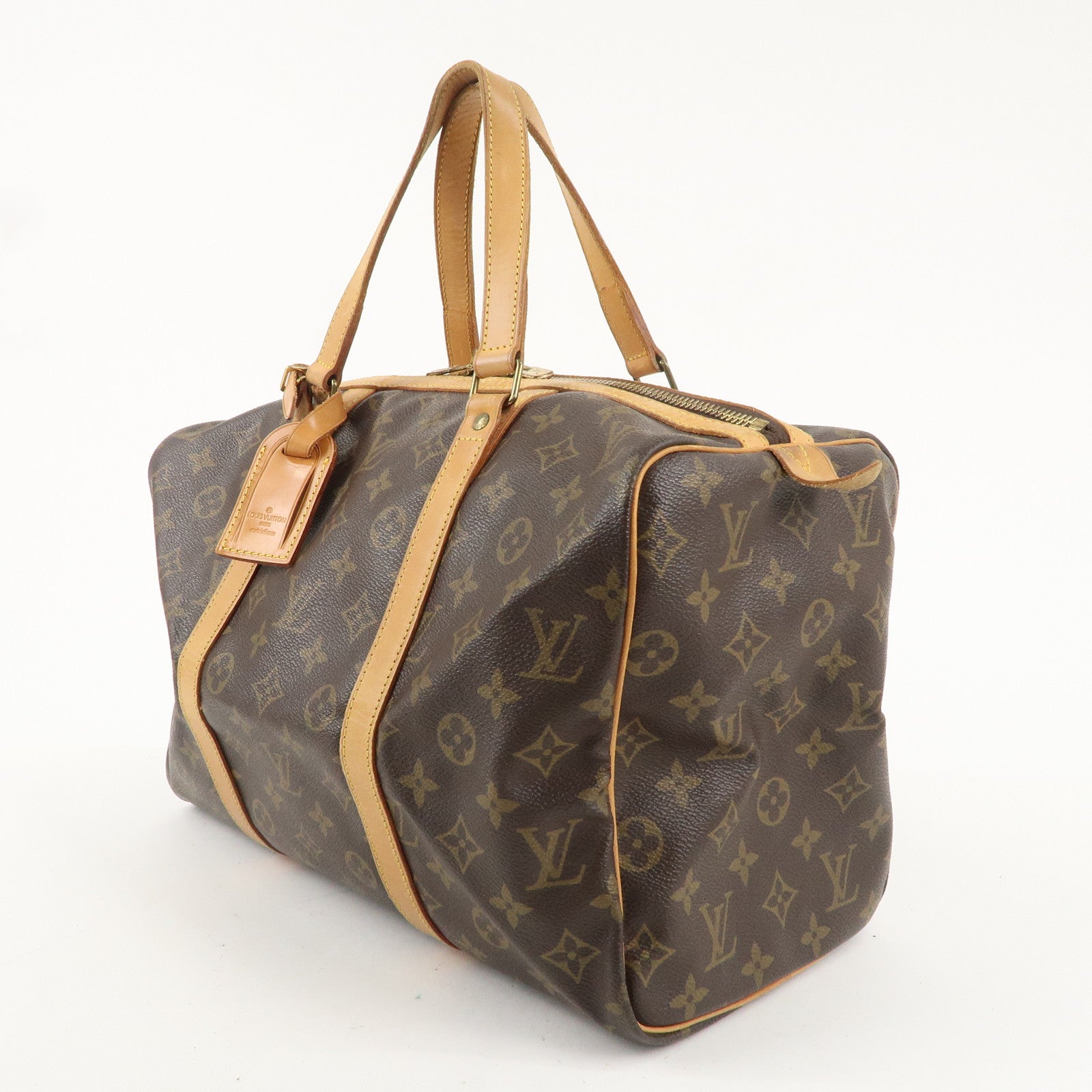 Louis Vuitton Monogram Sac Souple 35 Boston Bag Brown M41626