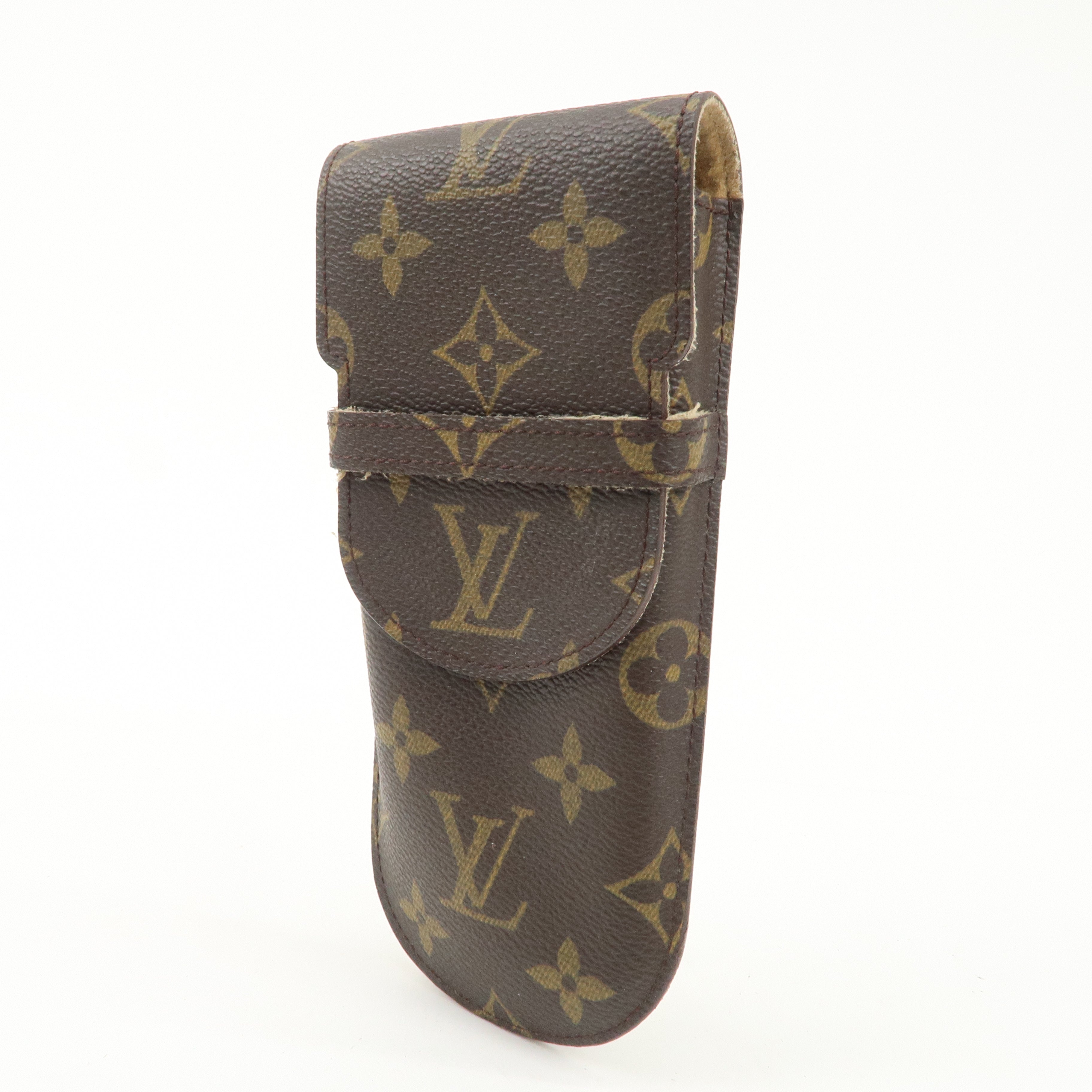 Louis Vuitton Monogram Set of 2 etui a lunettes lavel Glasses Case