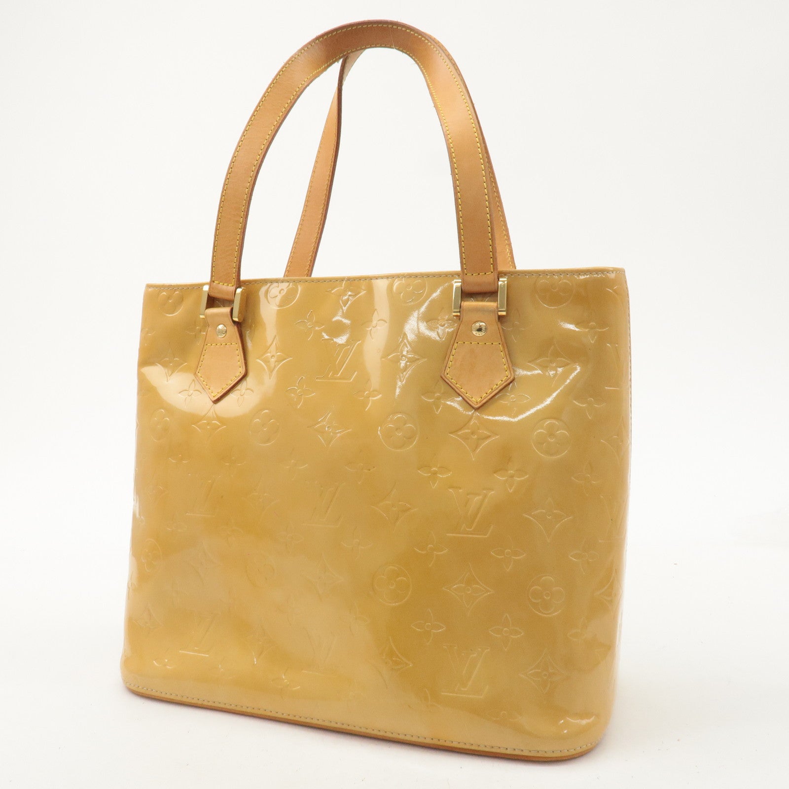 Louis Vuitton Monogram Vernis Houston Tote Bag Beige M91004