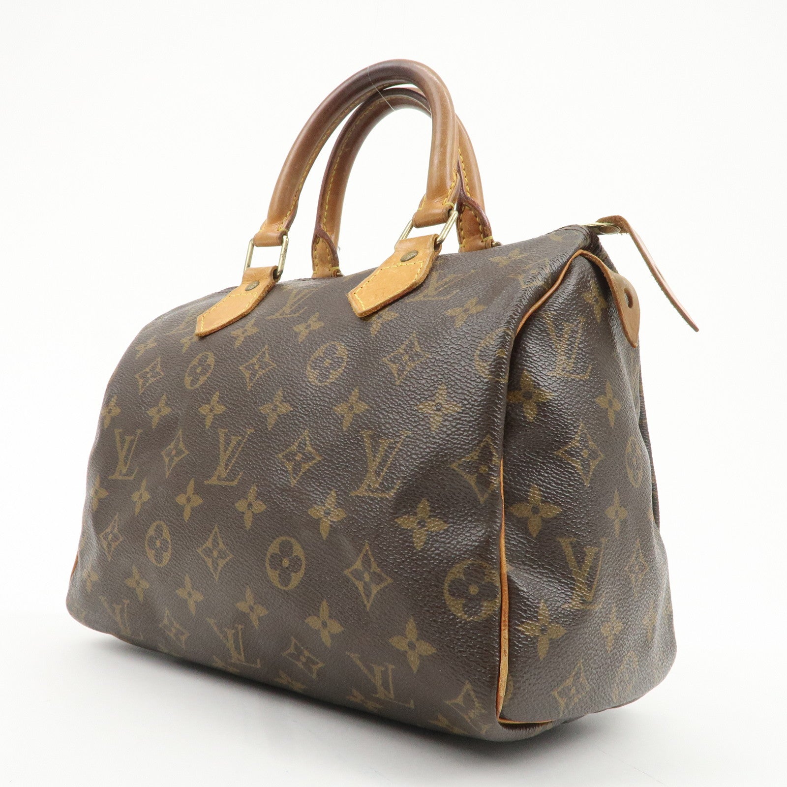 Louis Vuitton Monogram Speedy 25 Hand Bag Boston Bag M41528 Used