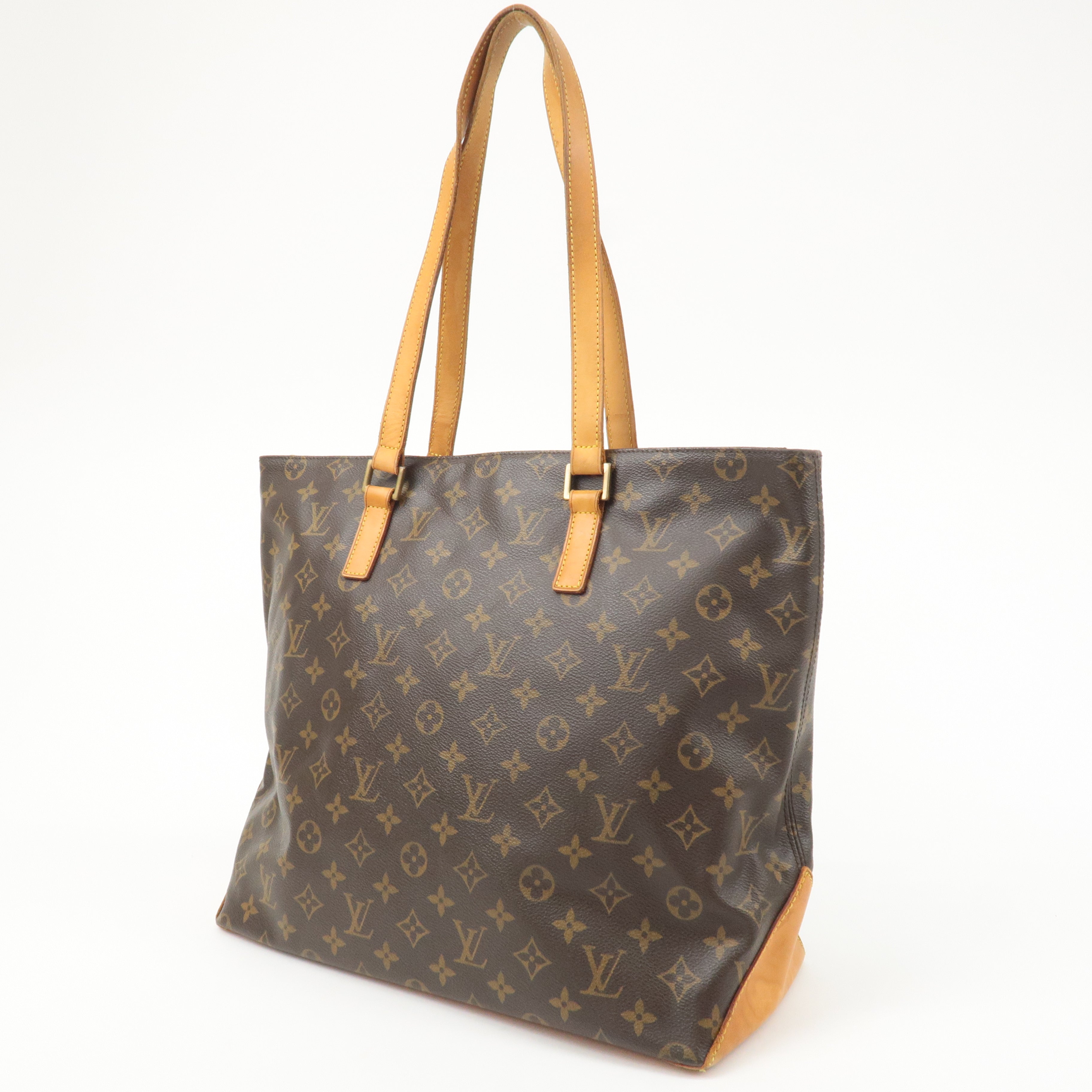 Louis Vuitton Monogram Cabas Mezzo Tote Bag Brown M51151