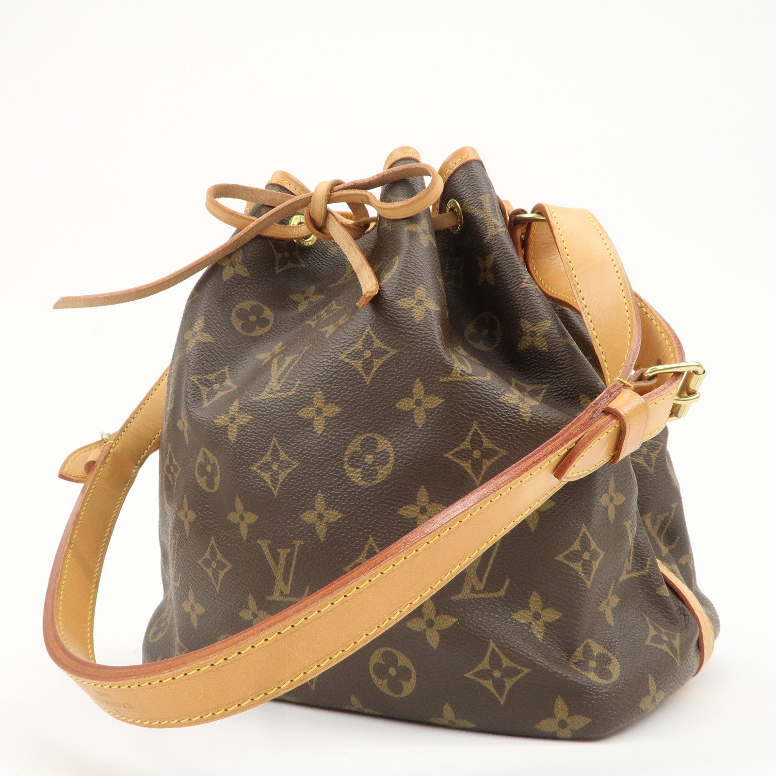 Louis Vuitton Monogram Petit Noe Shoulder Bag Brown M42226 Used