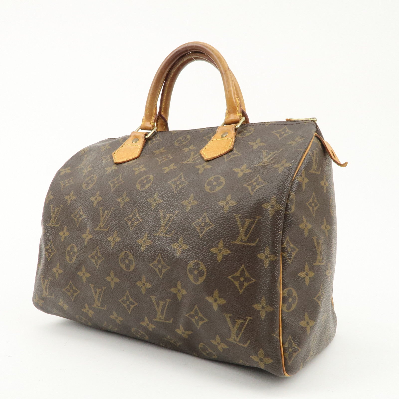 Louis Vuitton Monogram Speedy 30 Hand Bag Boston Bag M41108 Used