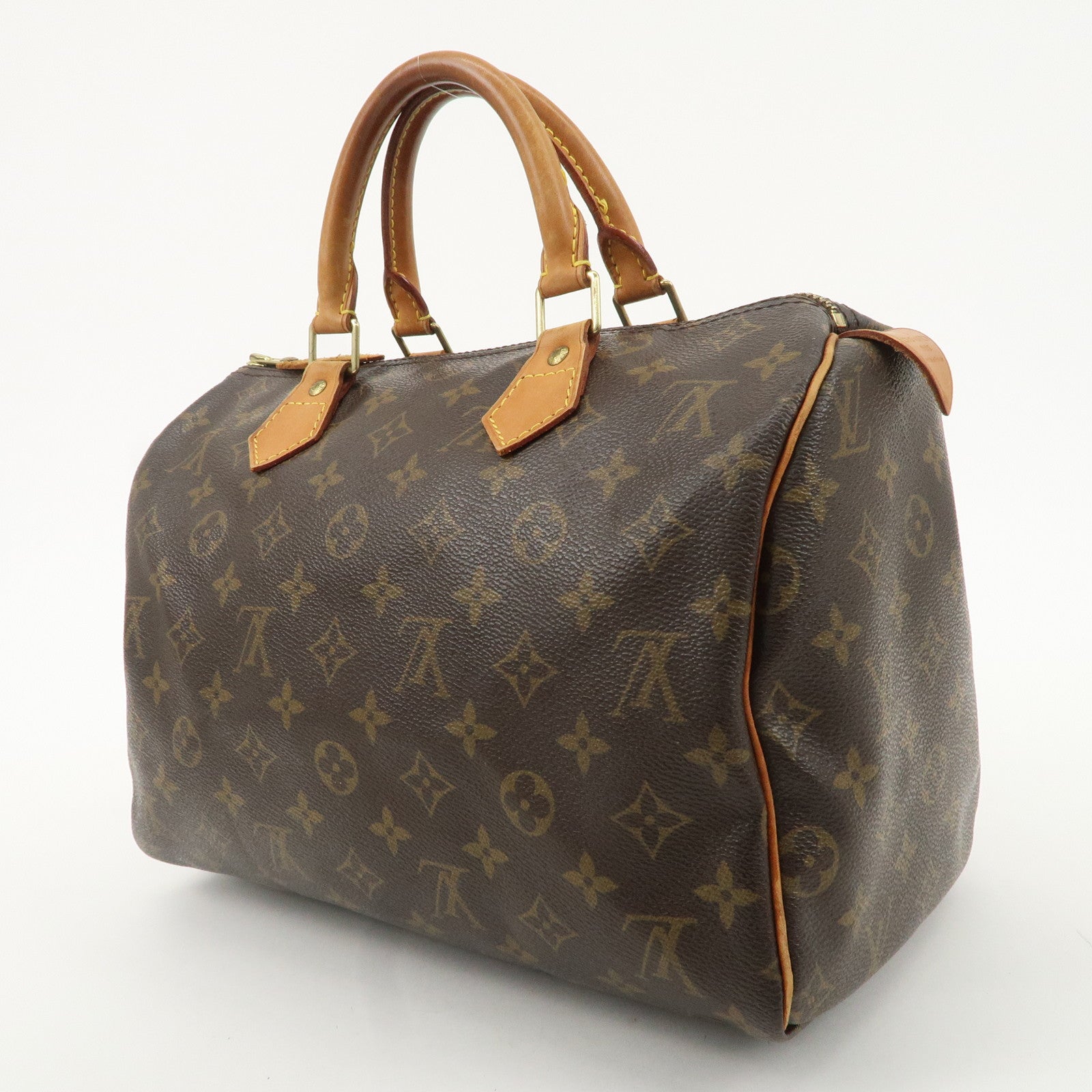 Louis Vuitton Monogram Speedy 30 Hand Bag Boston Bag M41526 Used