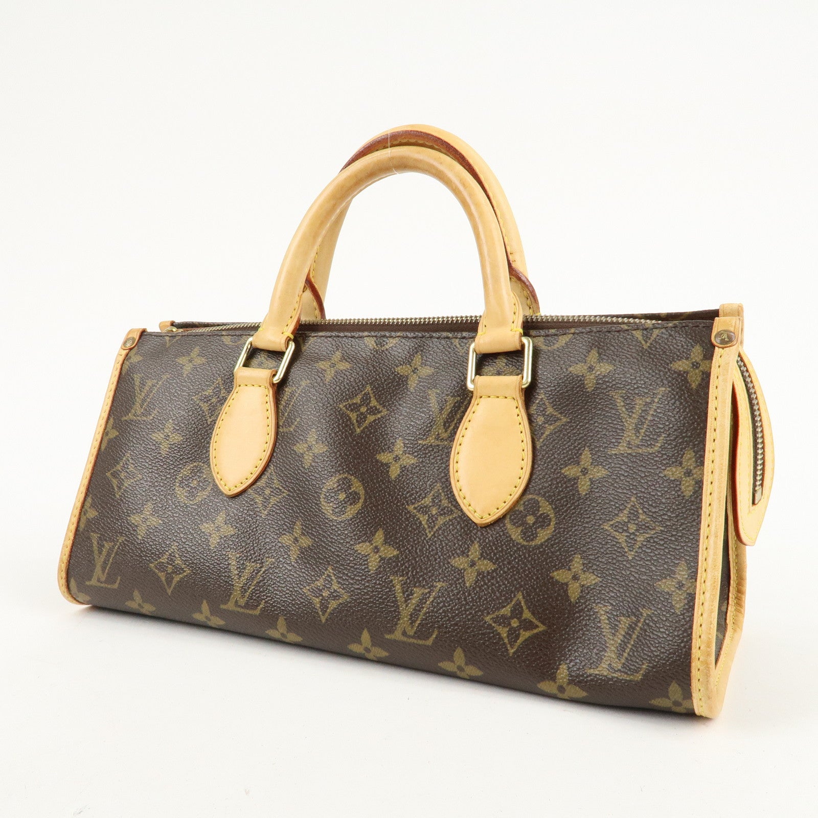 Louis Vuitton Monogram Popincourt Hand Bag Brown M40009 Used