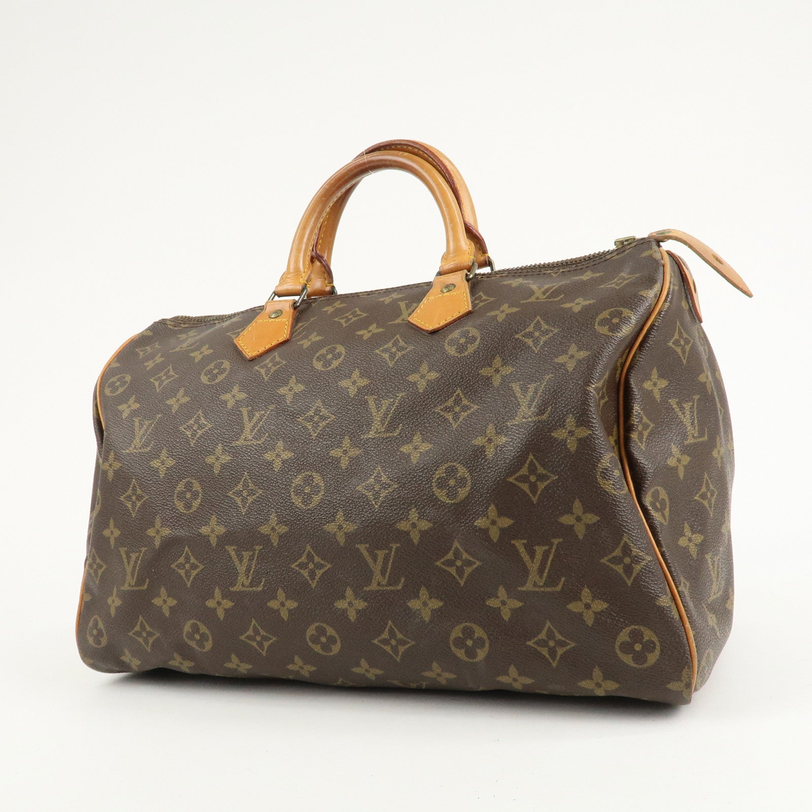 Louis Vuitton Monogram Speedy 35 Hand Bag Boston Bag M41524