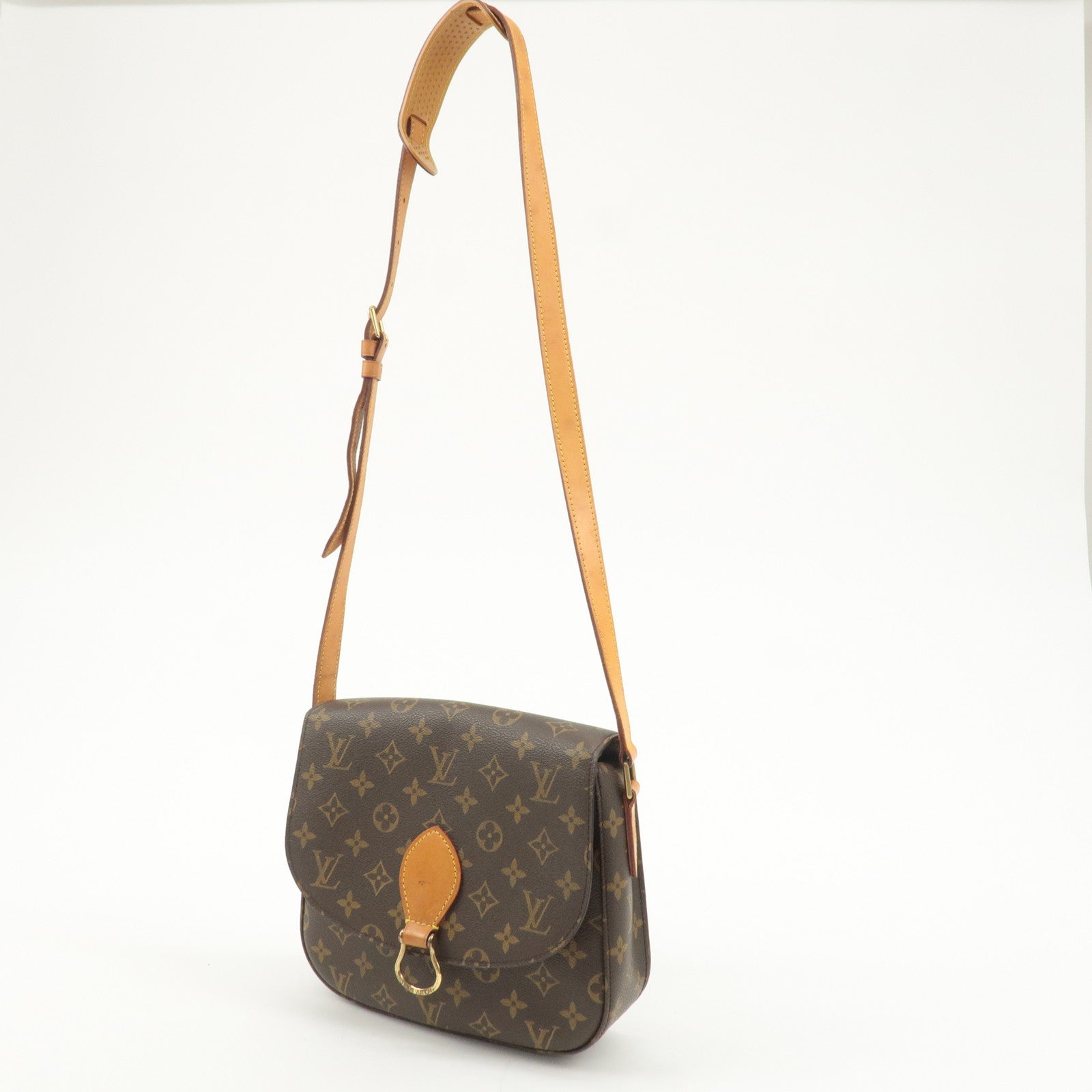 Louis Vuitton Monogram Saint Cloud GM Shoulder Bag Brown M51242