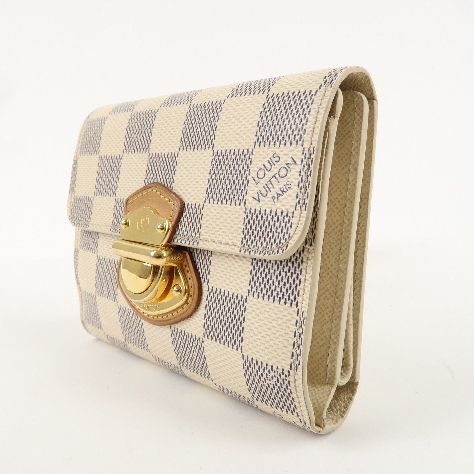 Louis Vuitton Damier Azur Portefeuille Joy Tri-fold Wallet N60030