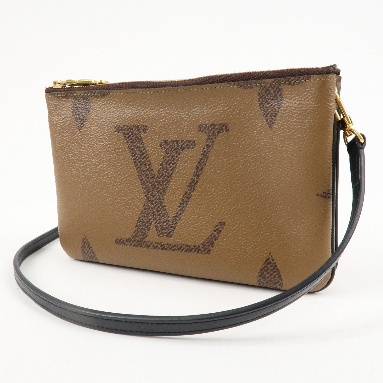 Louis Vuitton Monogram Reverse Pochette Double Zip Bag M69203