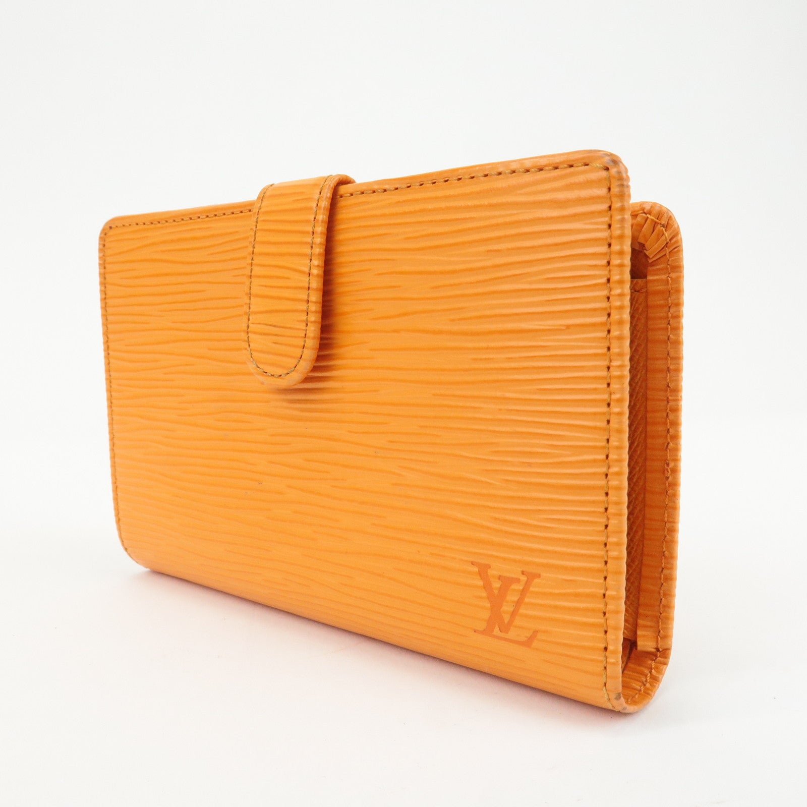 Louis Vuitton Epi Porte Monnaie Vienova Bi-Fold Wallet Mandarin