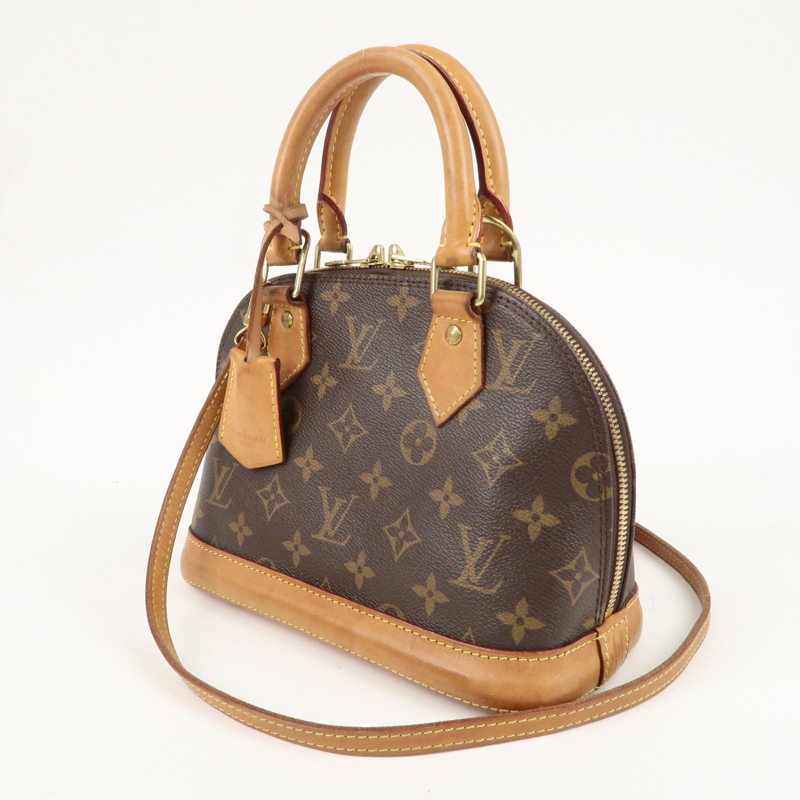 Louis Vuitton Monogram Alma BB 2 Way Hand Bag M53152