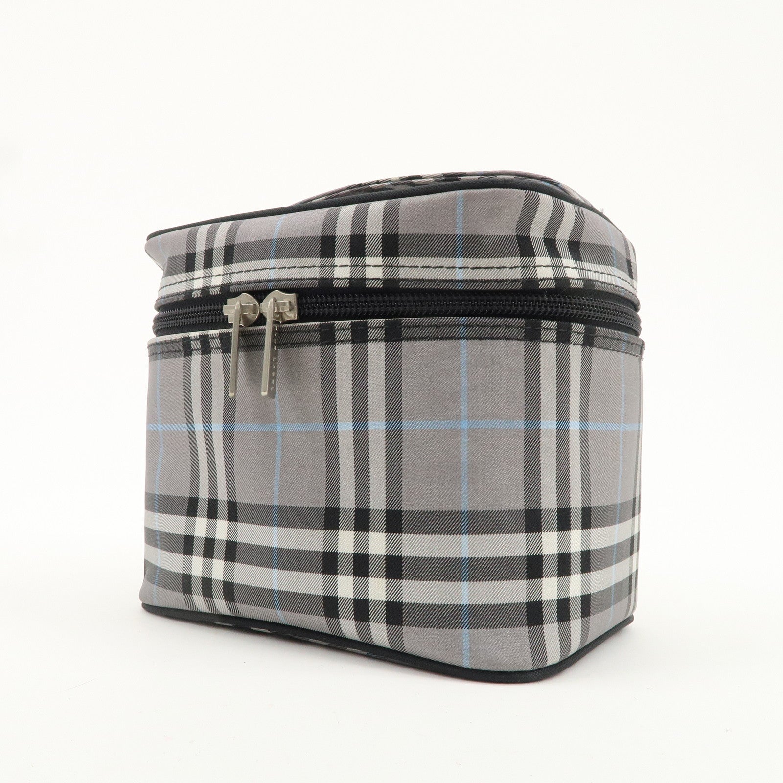 Burberry Burberrys Canvas Vanity Bag Gray