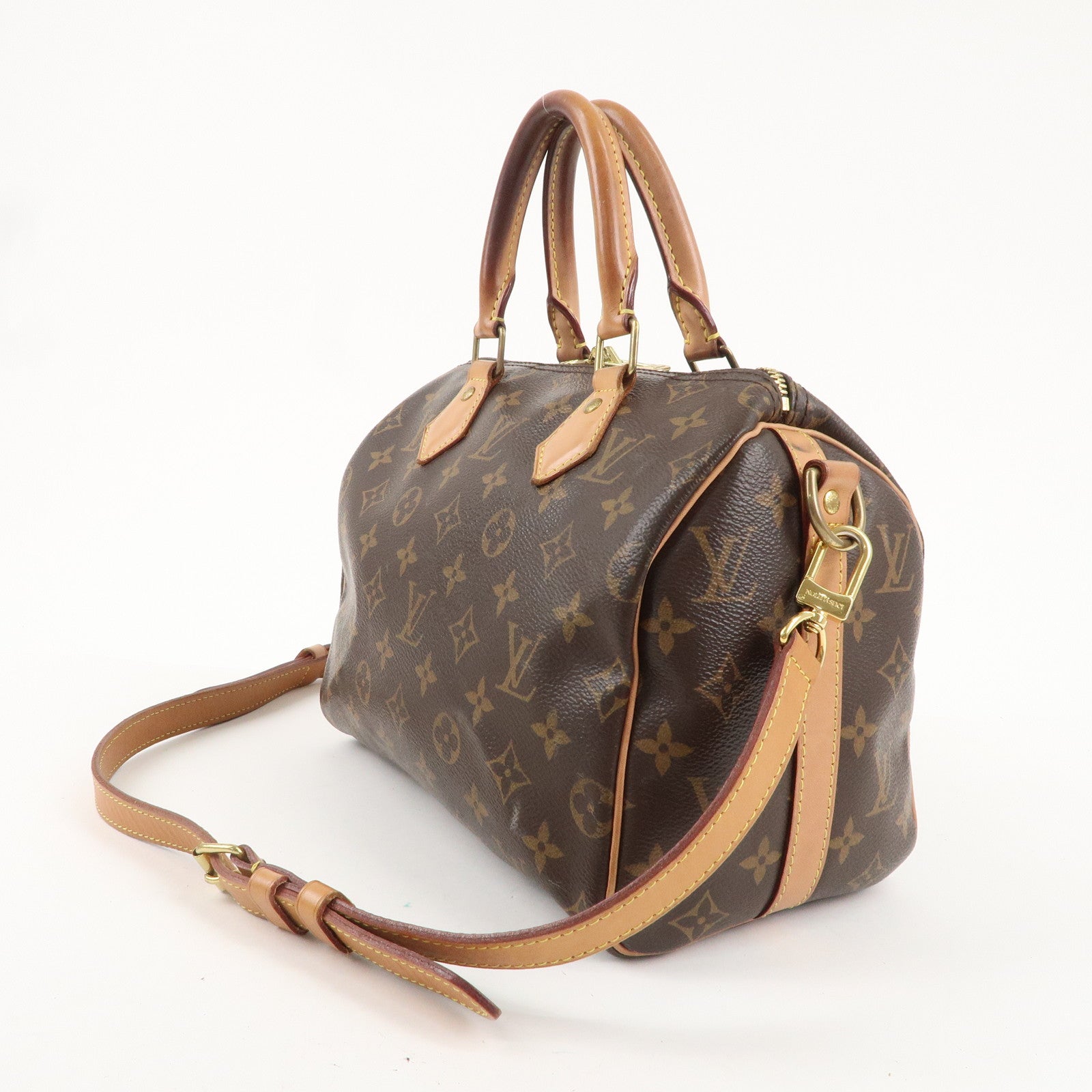 Louis Vuitton Monogram Speedy Bandouliere 25 Brown M41113