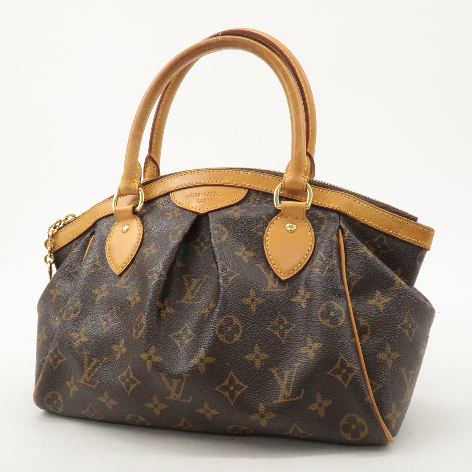 Louis Vuitton Monogram Tivoli PM Hand Bag Brown M40143