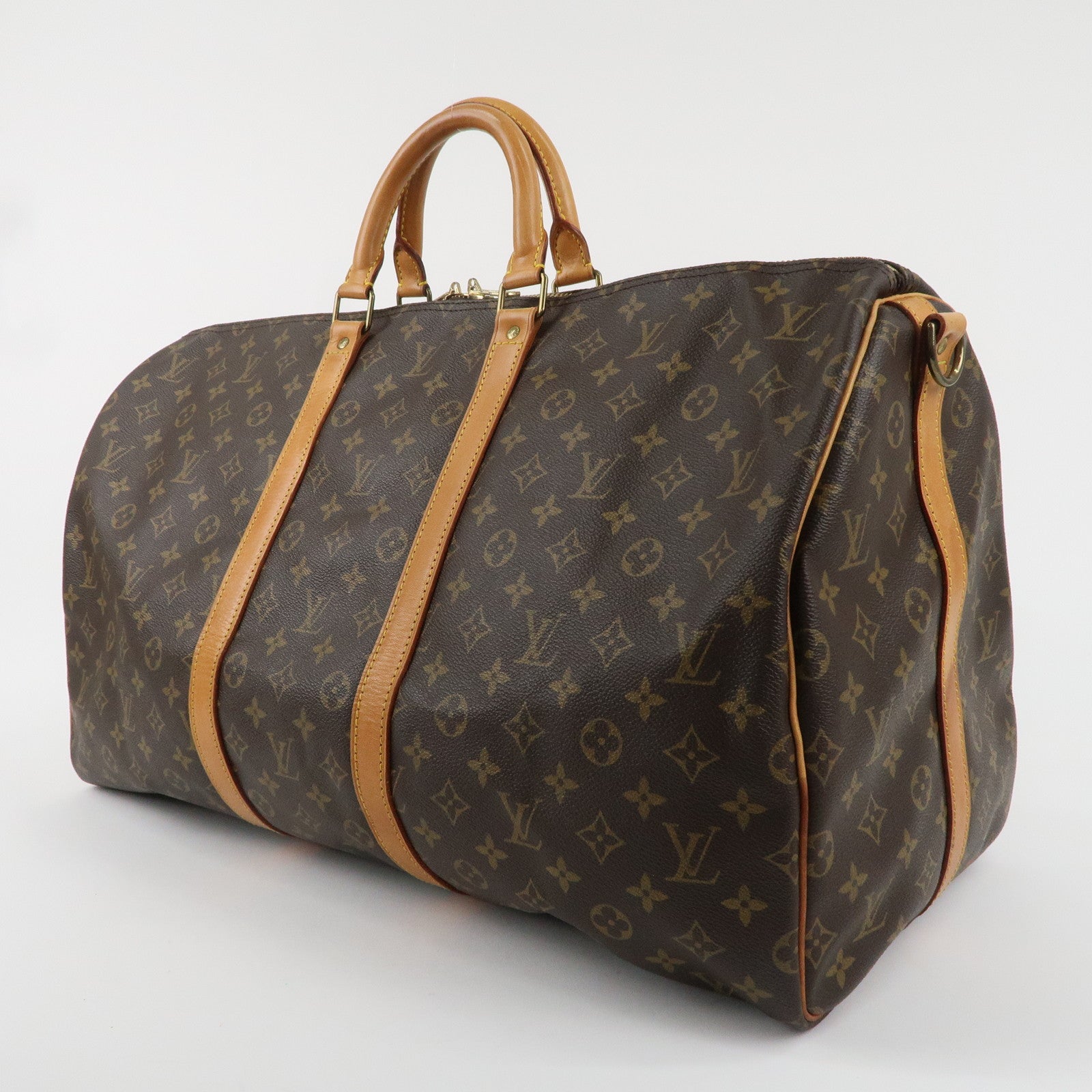 Louis Vuitton Monogram Keep All Bandouliere 55 Boston Bag M41414