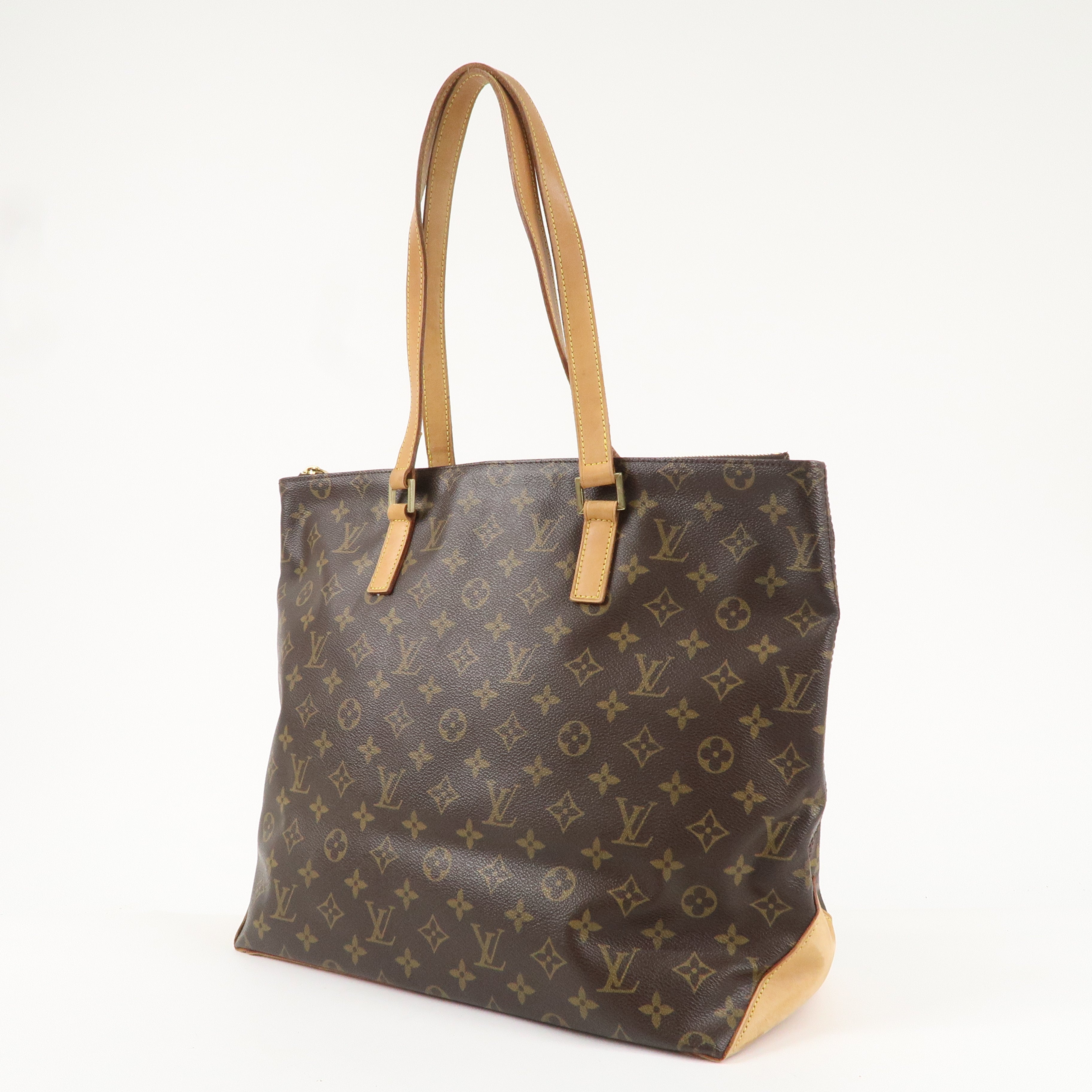 Louis Vuitton Monogram Cabas Mezzo Tote Bag Brown M51151