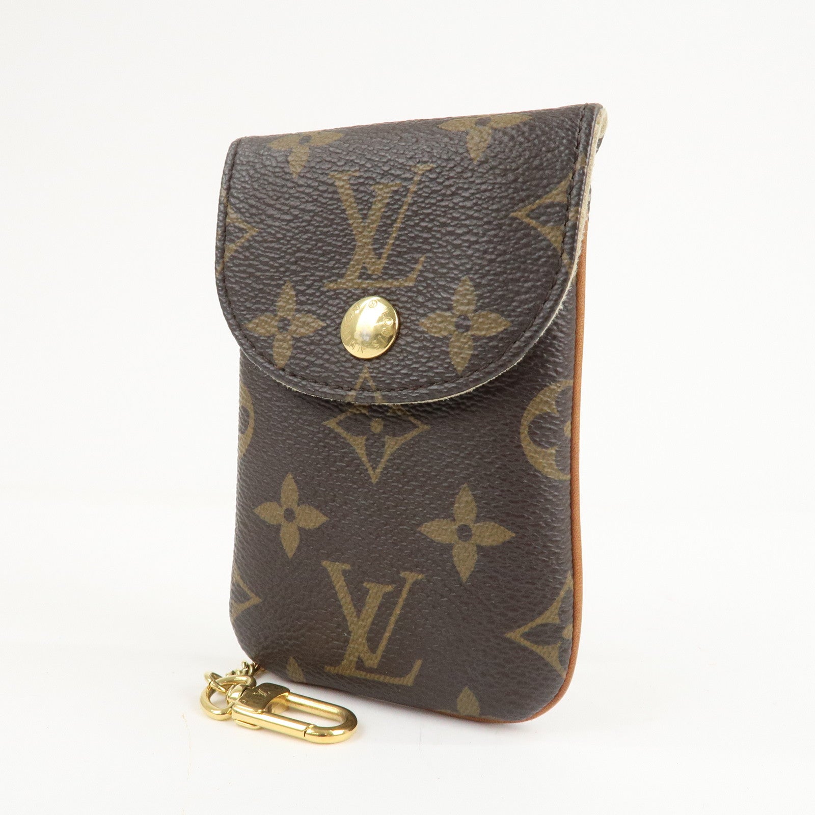 Louis Vuitton Monogram Etui Telefonne MM Brown M66546 Used