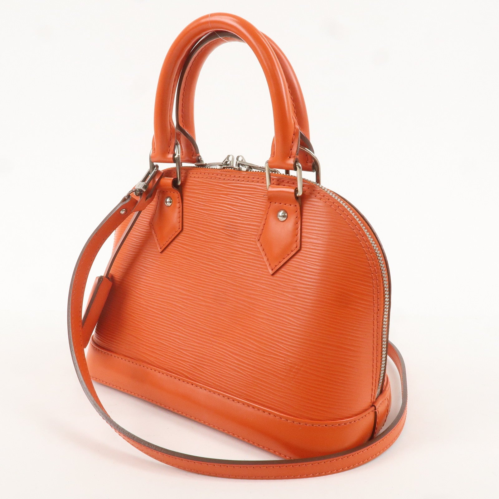 Louis Vuitton Epi Alma BB 2Way Bag Hand Bag Orange M40854