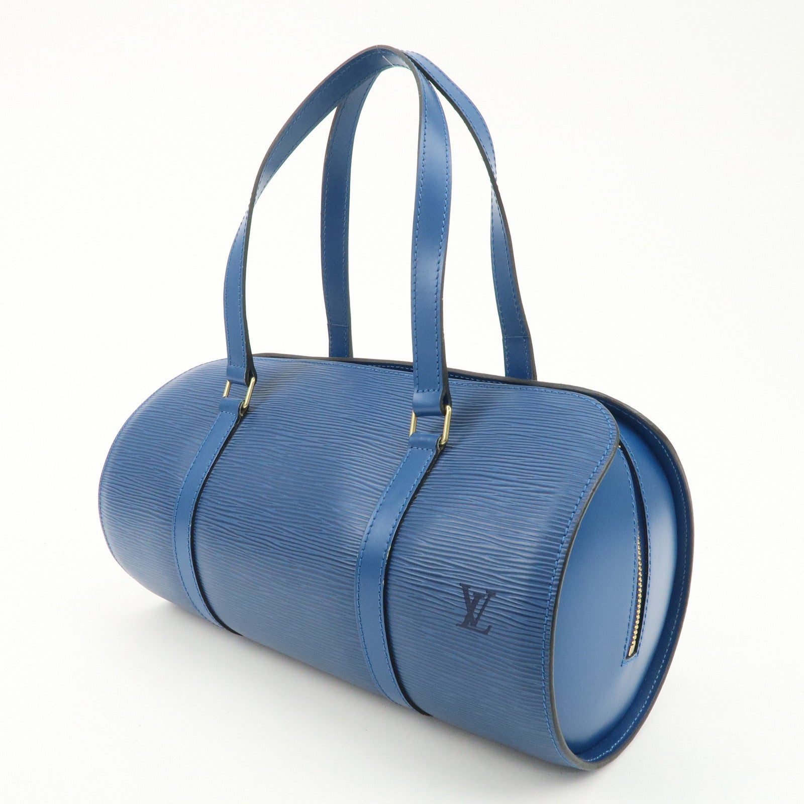 Louis Vuitton Epi Soufflot Shoulder Bag Hand Bag Blue M52225 Used