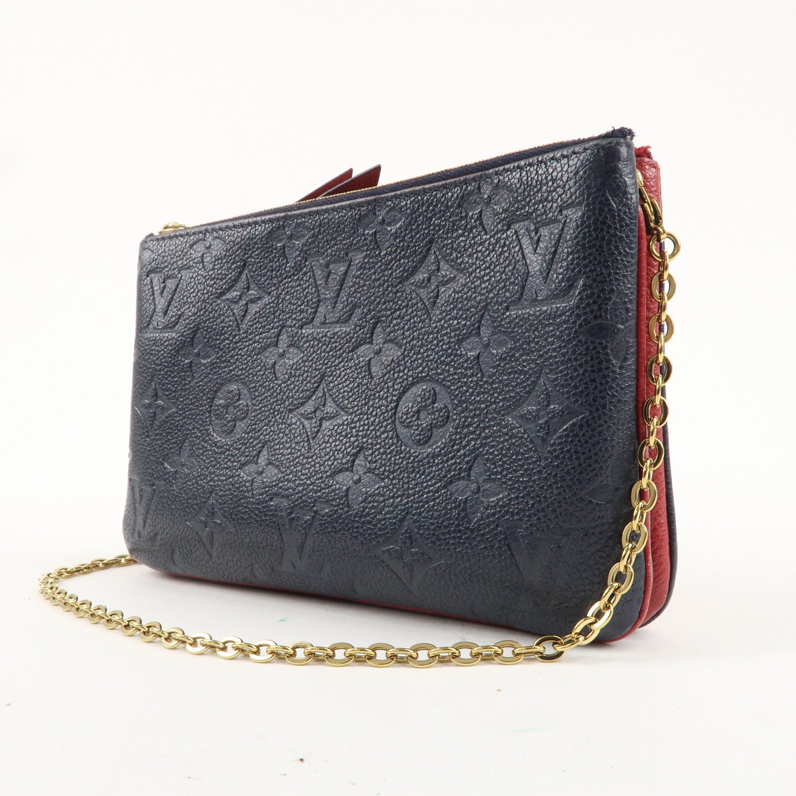 Louis Vuitton Monogram Empreinte Pochette Double Zip M63916