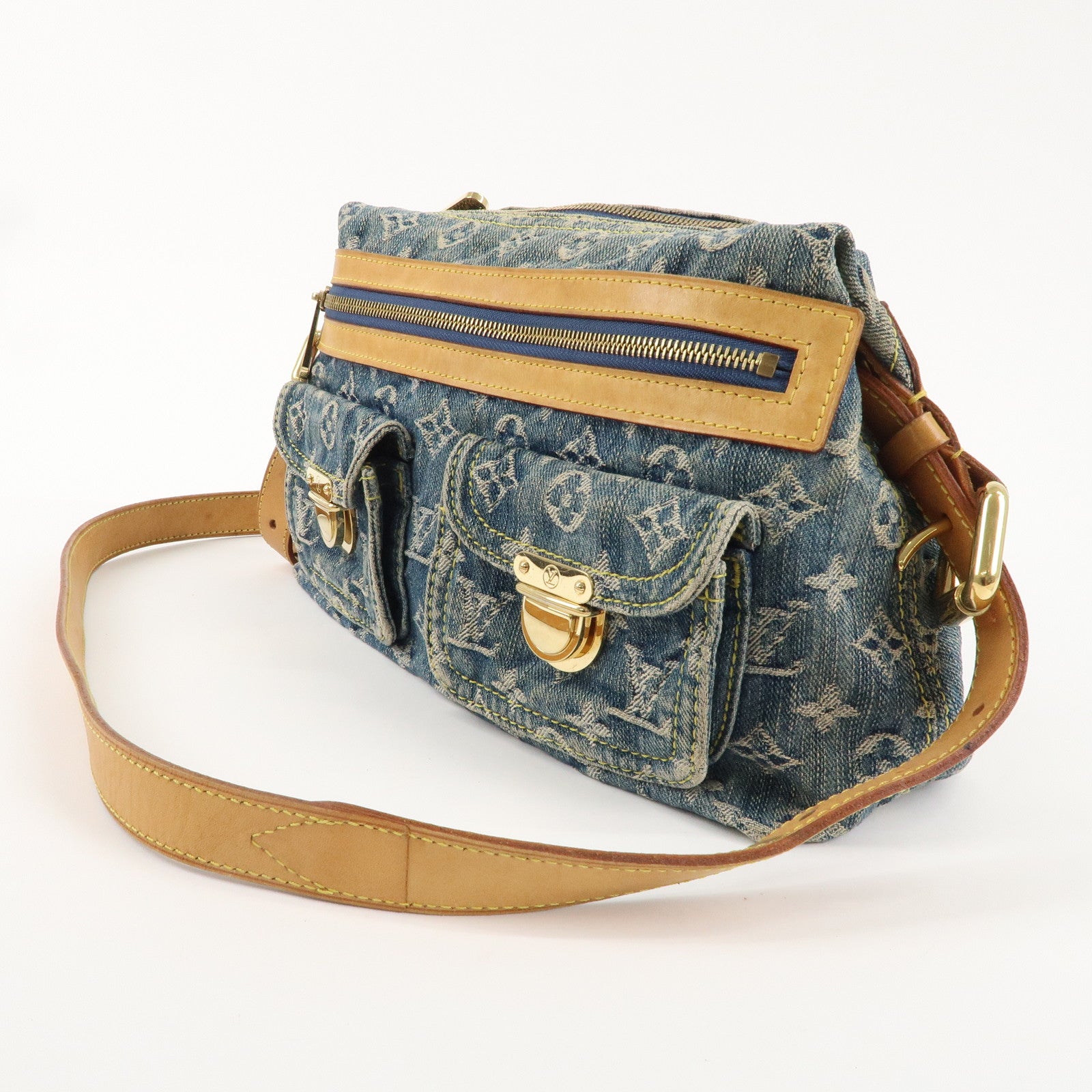 Louis Vuitton Monogram Denim Baggy PM 2Way Shoulder Bag M95049