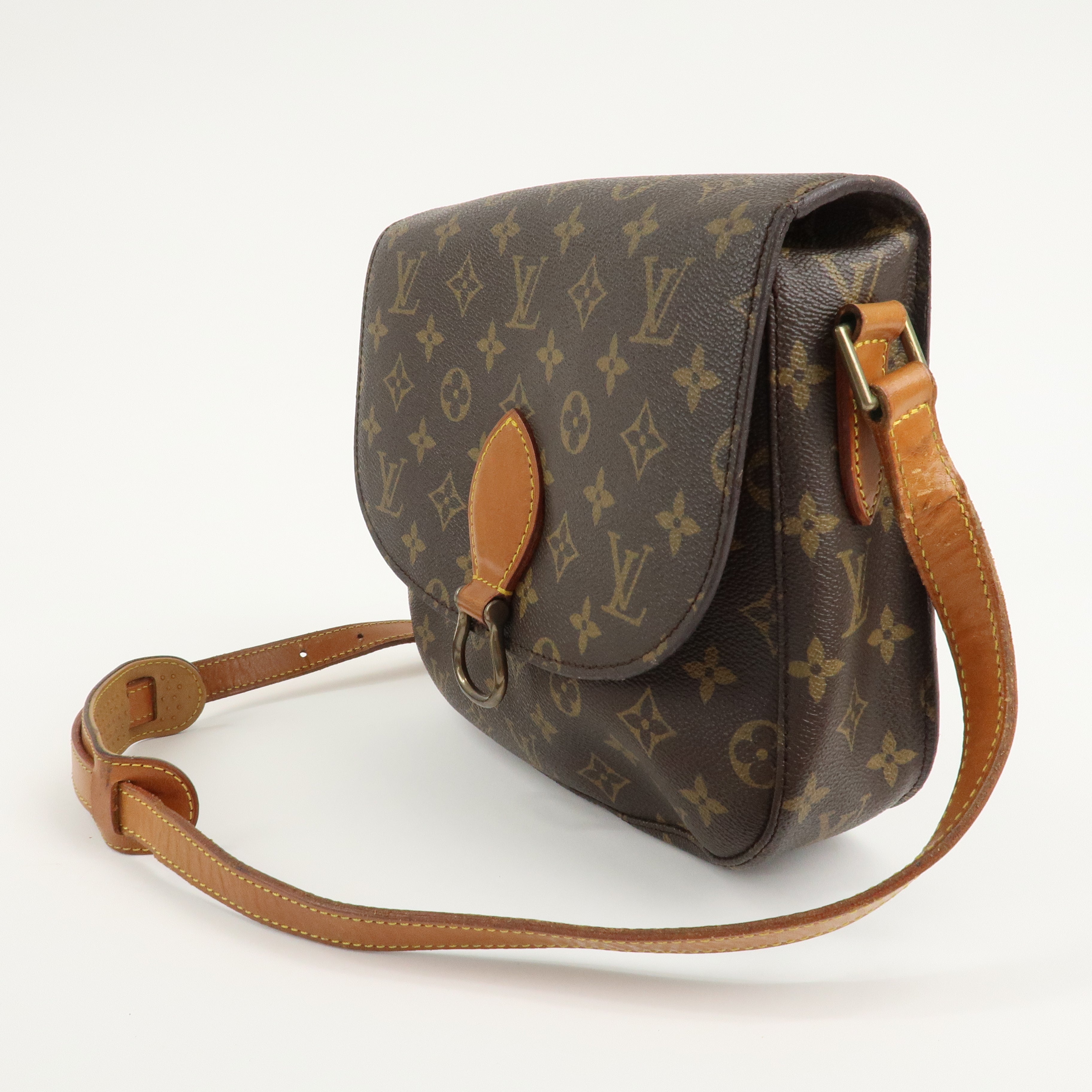 Louis Vuitton Monogram Saint Cloud GM Shoulder Bag Brown M51242 Used