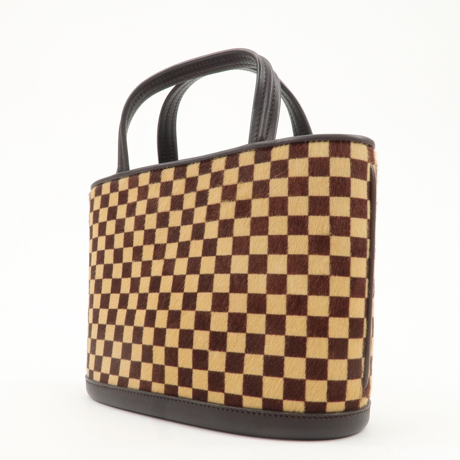 Louis Vuitton Damier Sauvage Impala Hand Bag Brown M92133