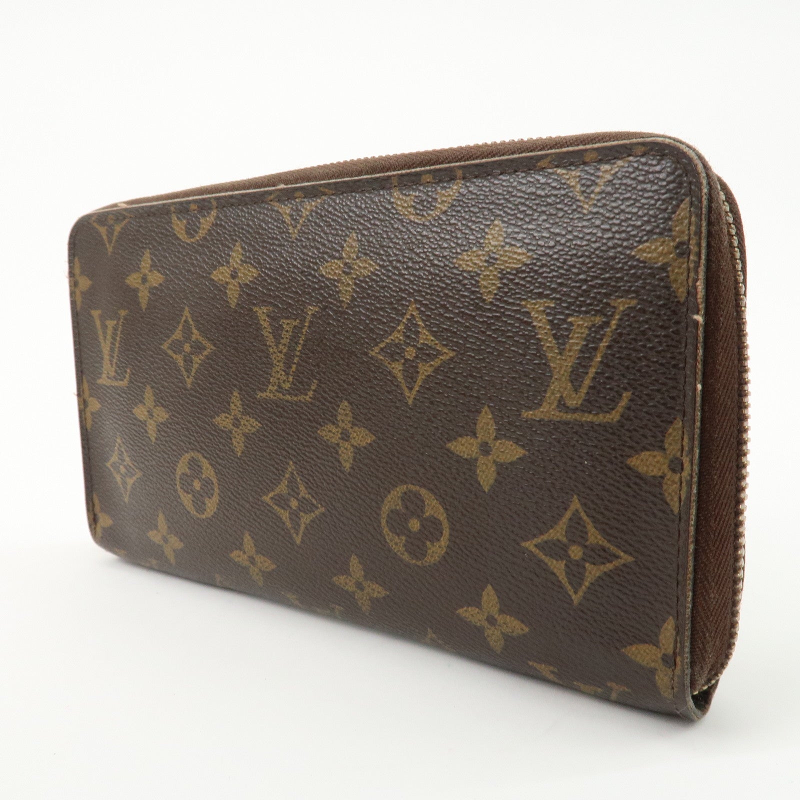 Louis Vuitton Monogram Canvas Zippy Organizer Brown M60002 Used