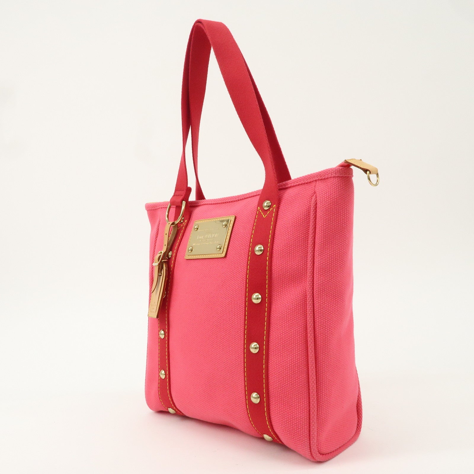 Louis Vuitton Antigua Cabas MM Tote Bag Rose M40085