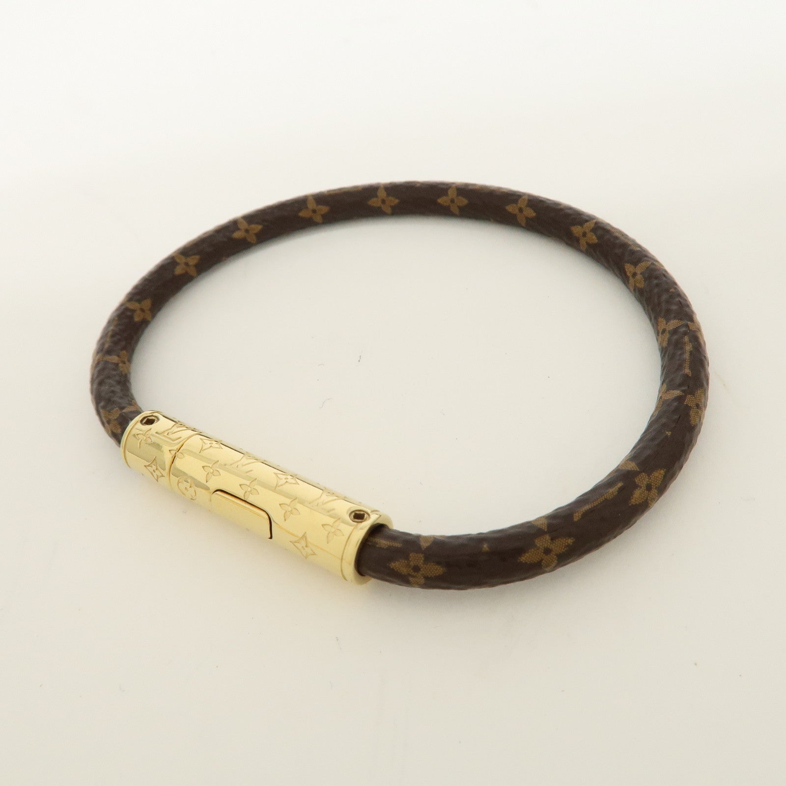 Louis Vuitton Monogram Bracelet LV Confidential Brown M8274F Used