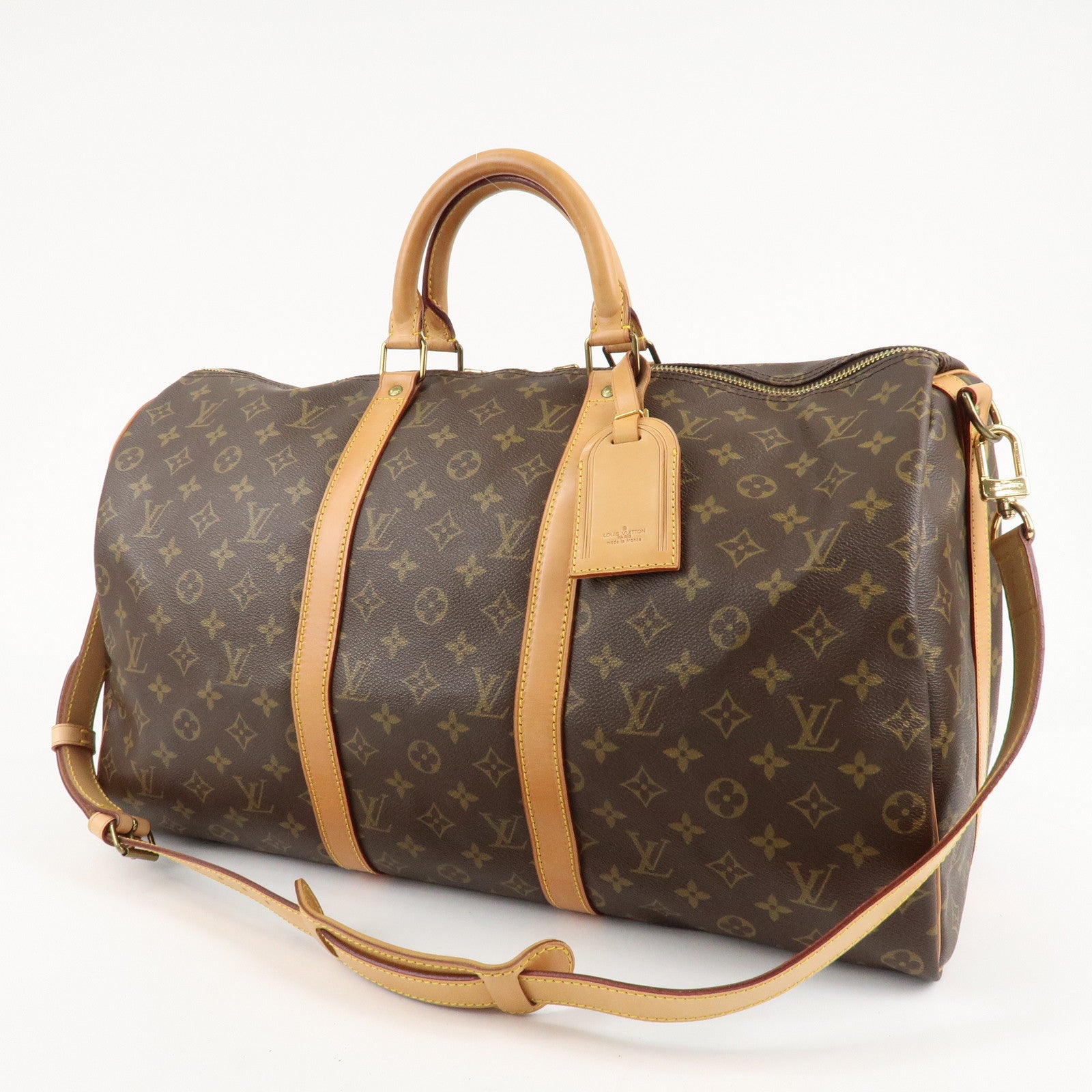 Louis Vuitton Monogram Keep All Bandouliere 50 Boston Bag M41416 Used