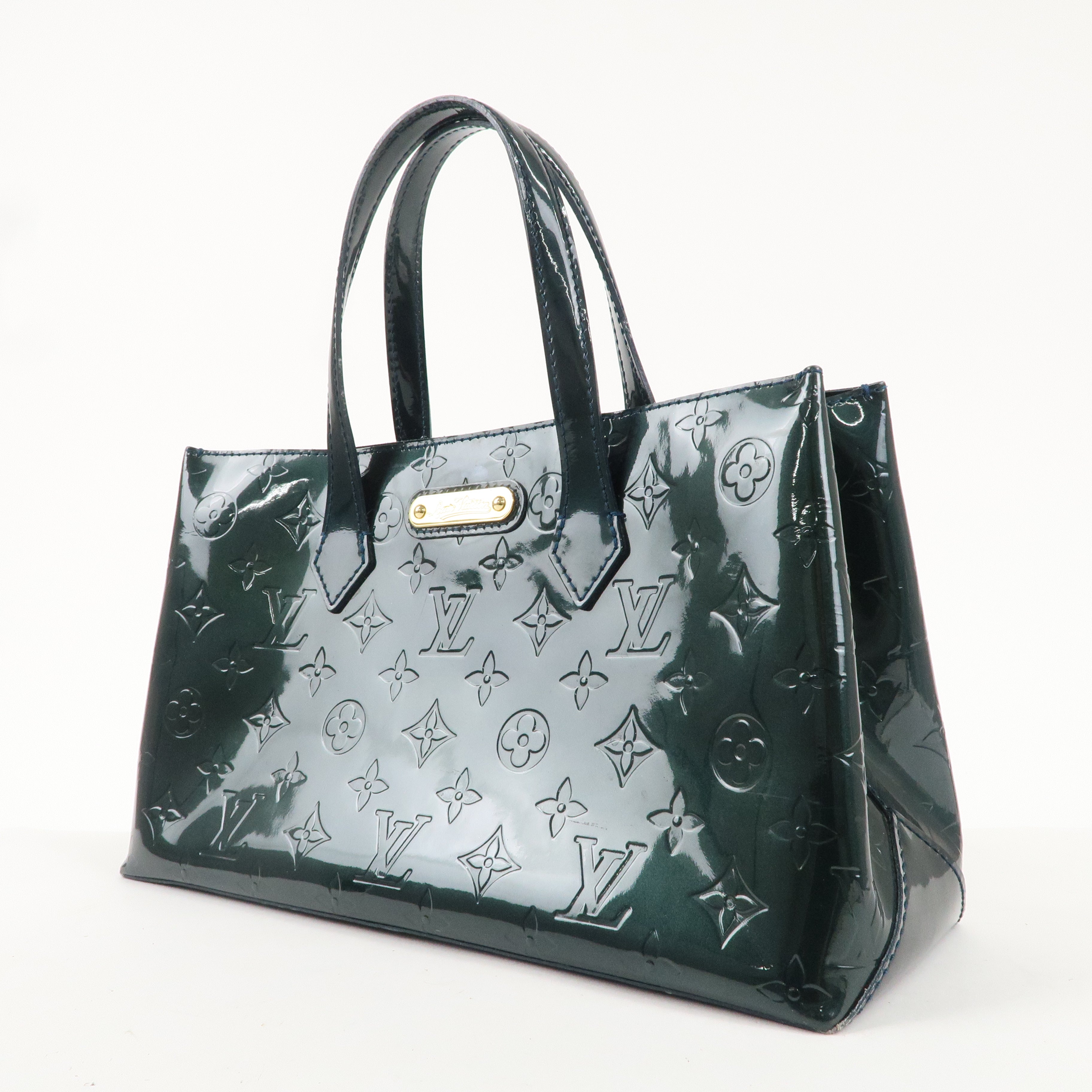 Louis Vuitton Monogram Vernis Wilshire PM Bleu Nuit M93684