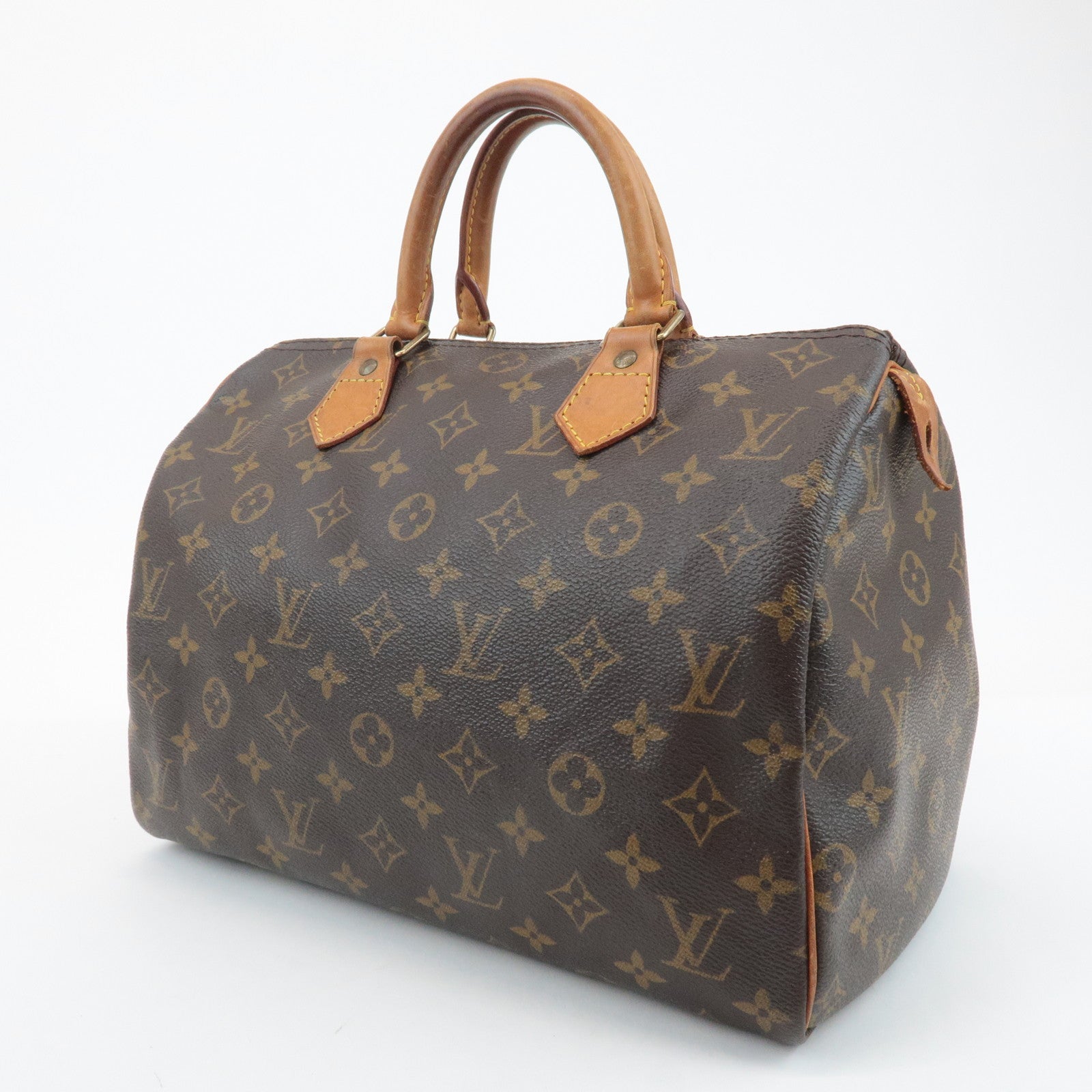 Louis Vuitton Monogram Speedy 30 Hand Bag Boston Bag M41108 Used