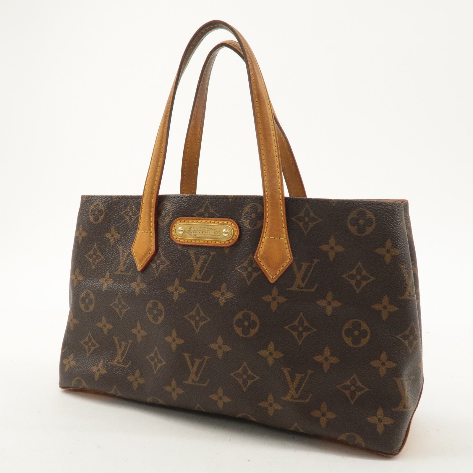 Louis Vuitton Monogram Wilshire PM Hand Bag Tote Bag M45643