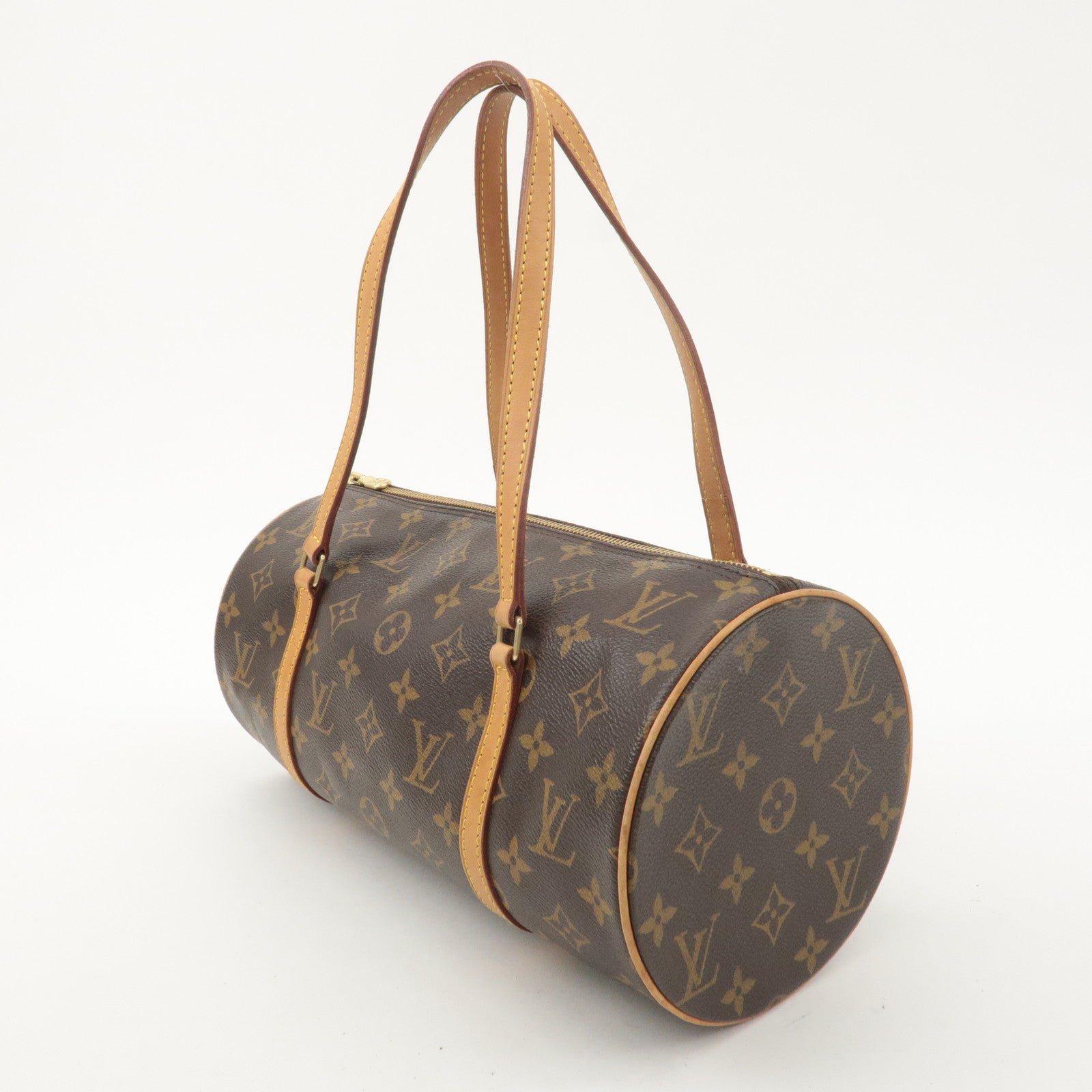 Louis Vuitton Monogram Papillon 30 Hand Bag 
Pouch Brown M51385