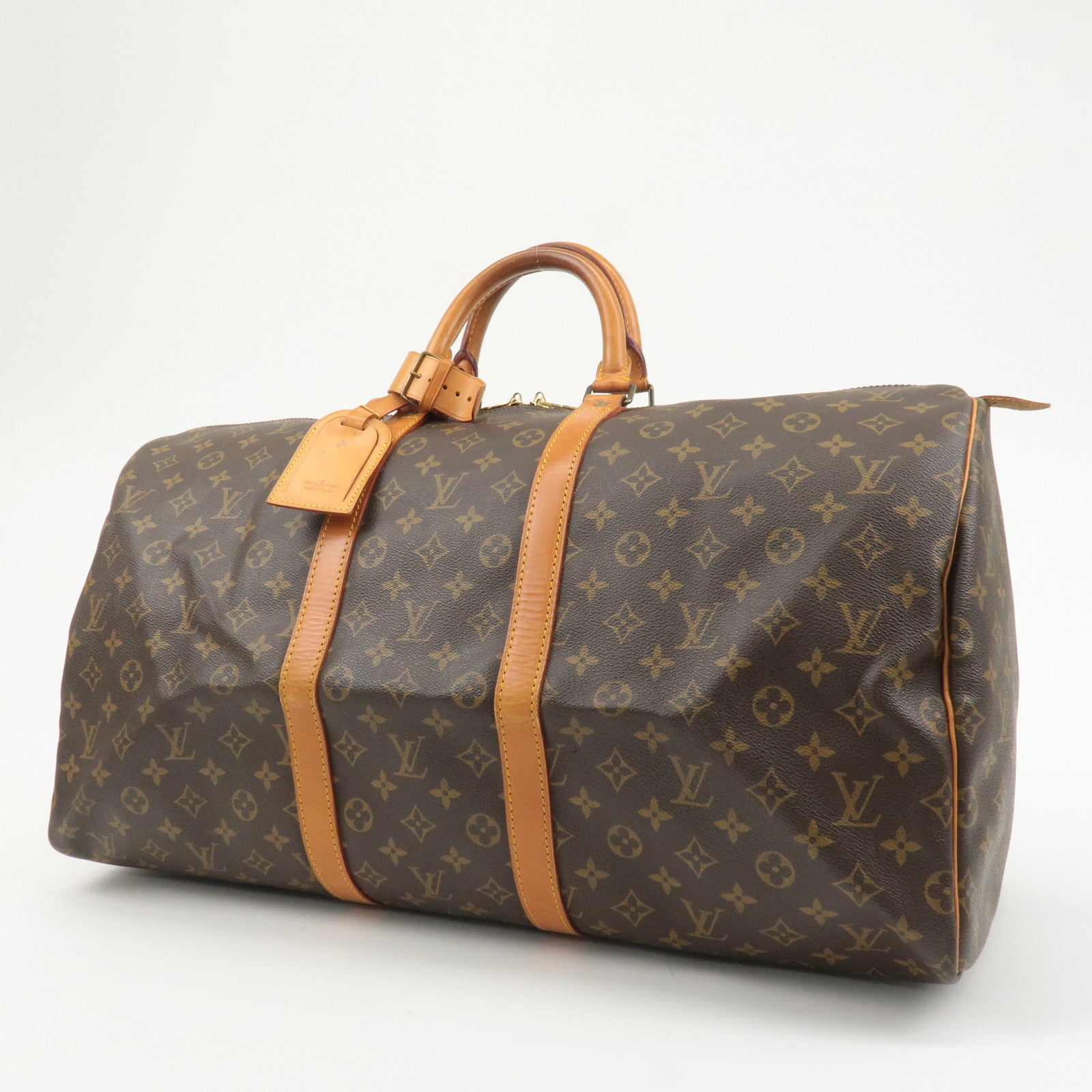 Louis Vuitton Monogram Keep All 55 Boston Bag Brown M41424